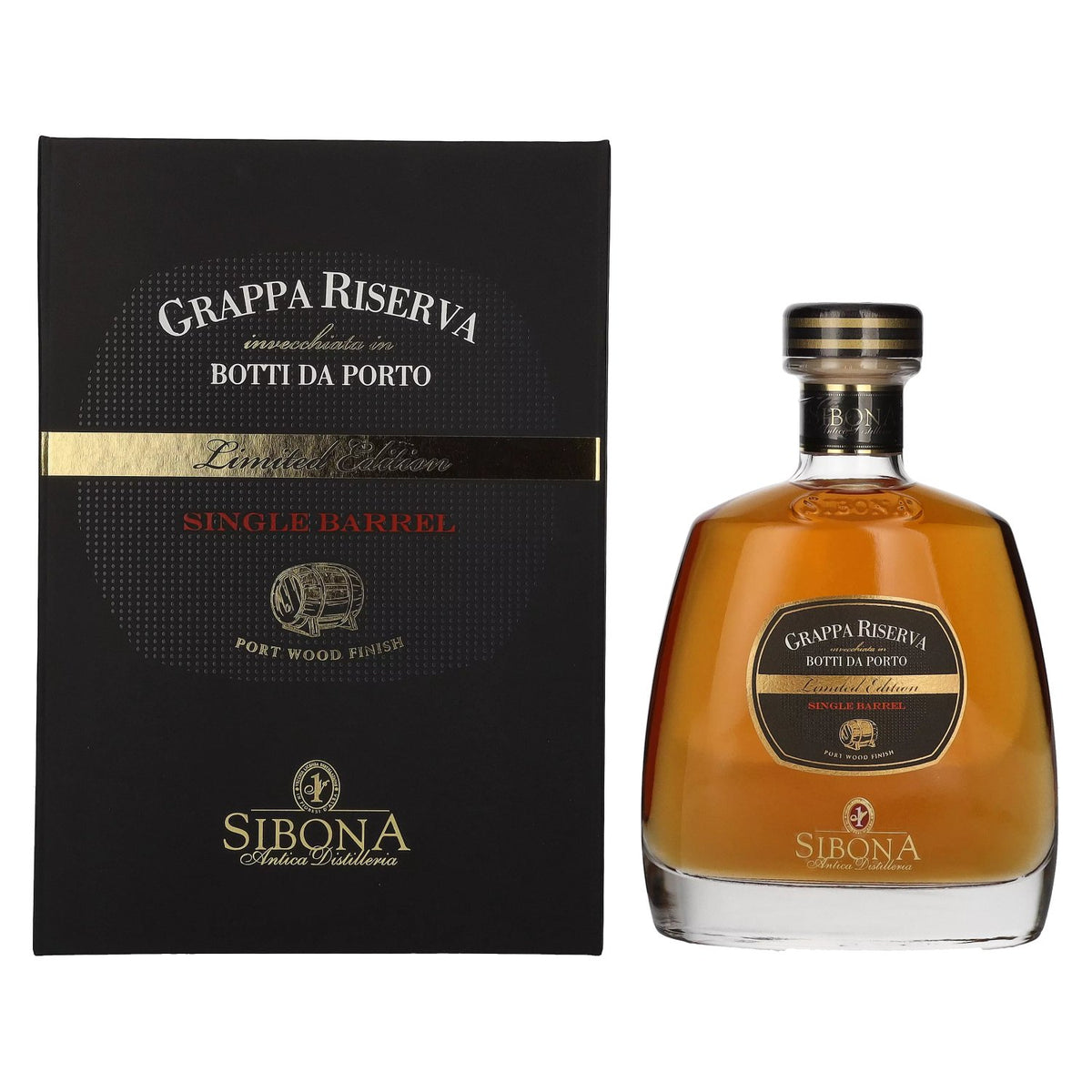 Sibona GRAPPA RISERVA Port Cask SINGLE BARREL Limited Edition 44% Vol. 0.7l in gift box