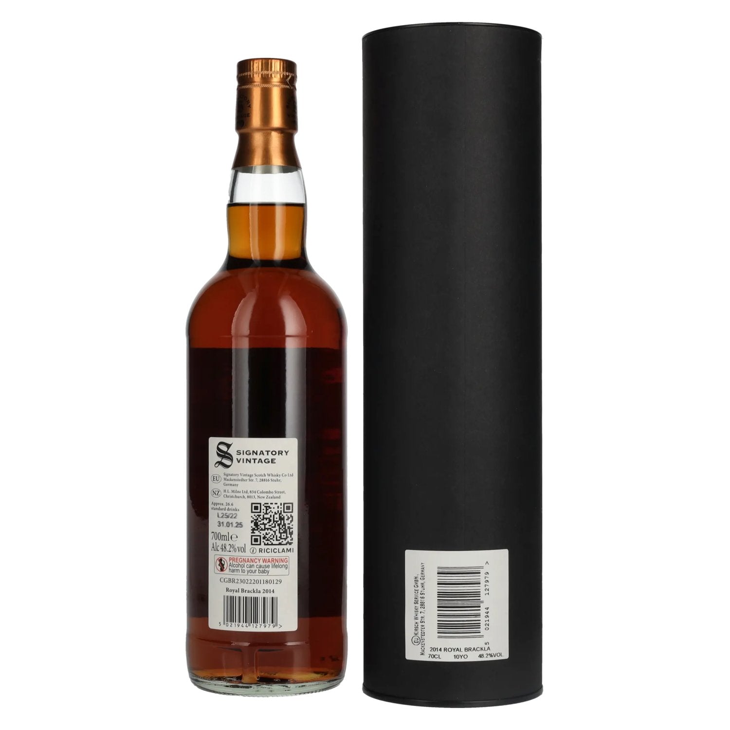 Signatory Vintage Small Batch Edition ROYAL BRACKLA 10 Years Old Single Malt #17 2014 48.2% Vol. 0.7l in gift box