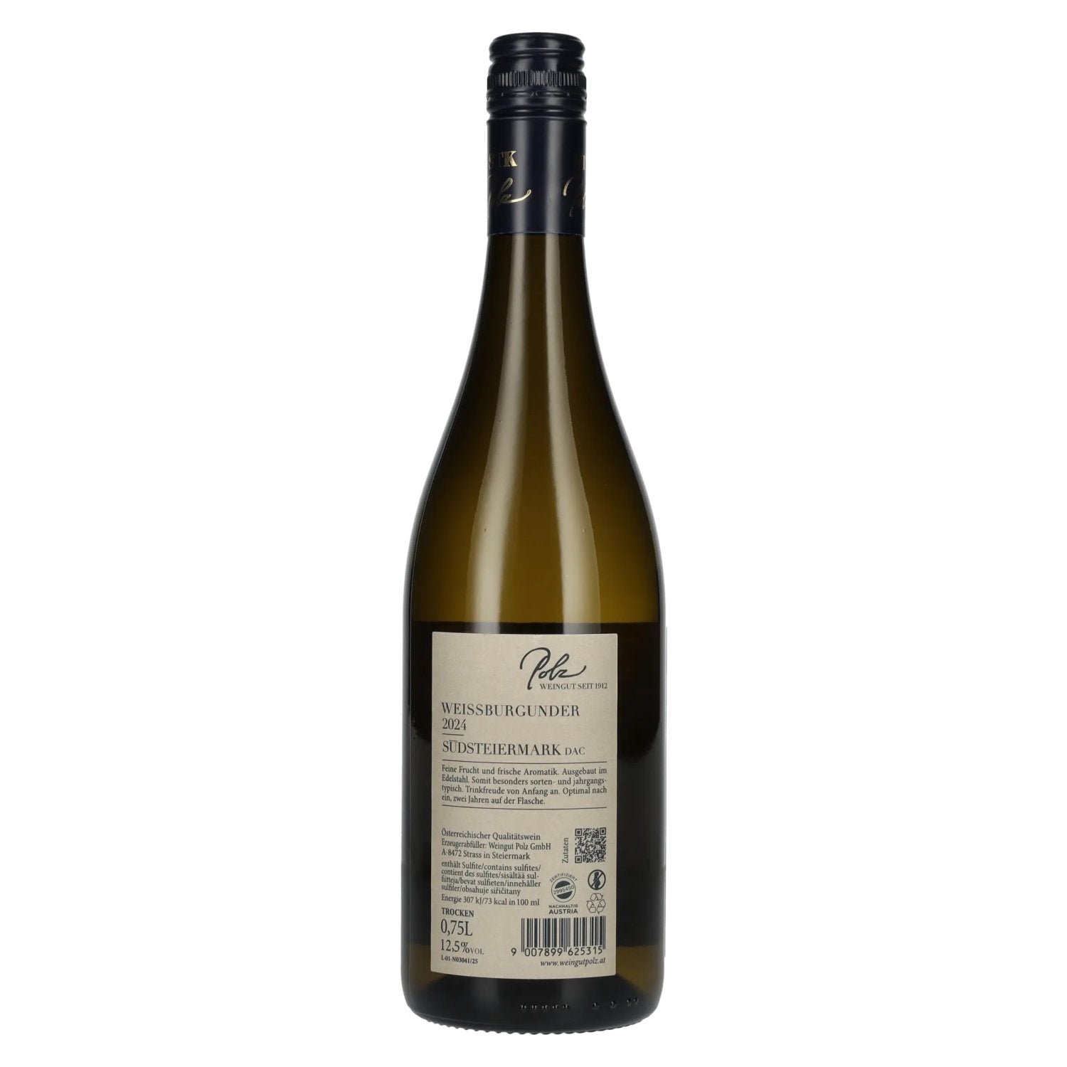 Polz Weissburgunder Südsteiermark DAC 2024 12,5% Vol. 0,75l
