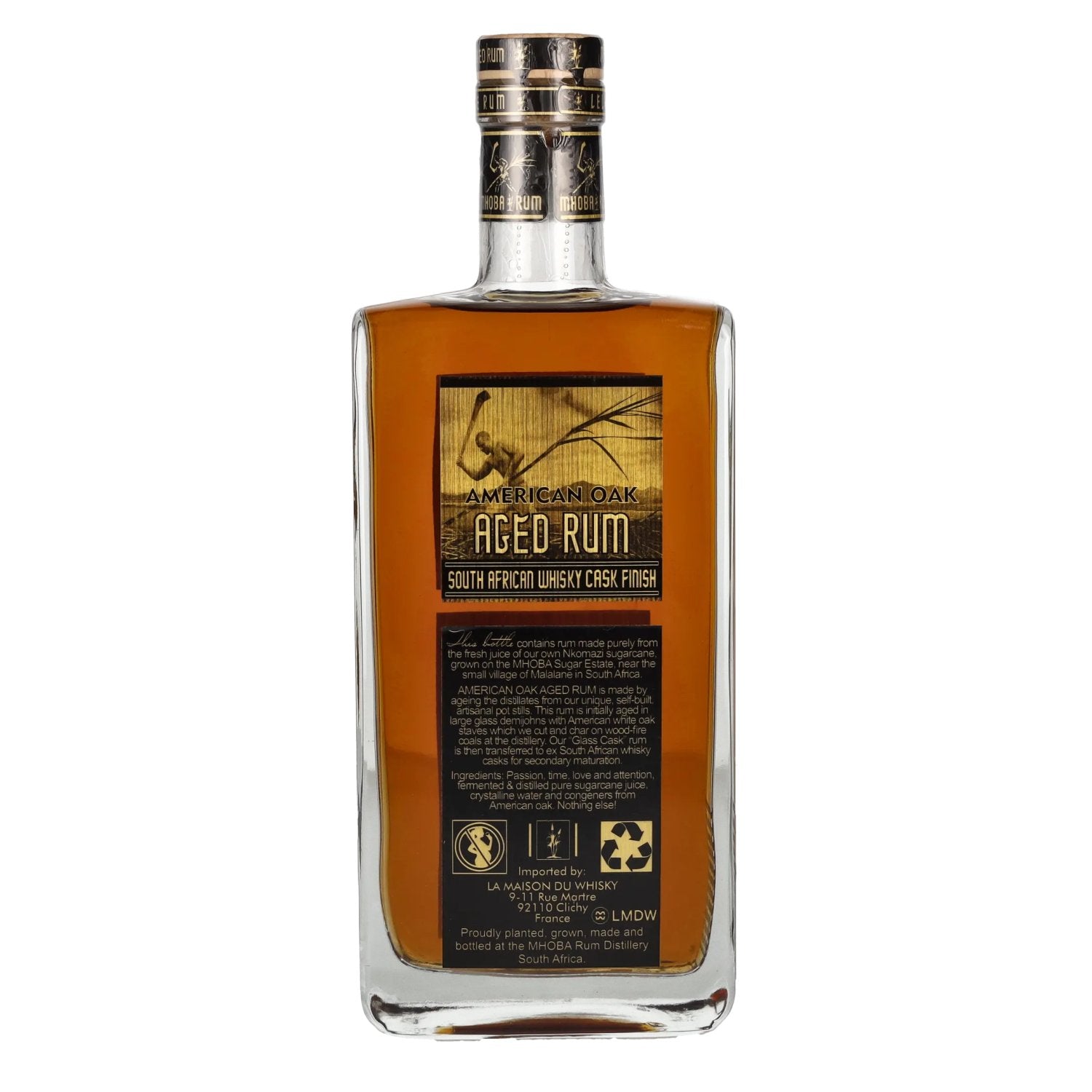 Mhoba Rum American Oak AGED Rum 43% Vol. 0.7l