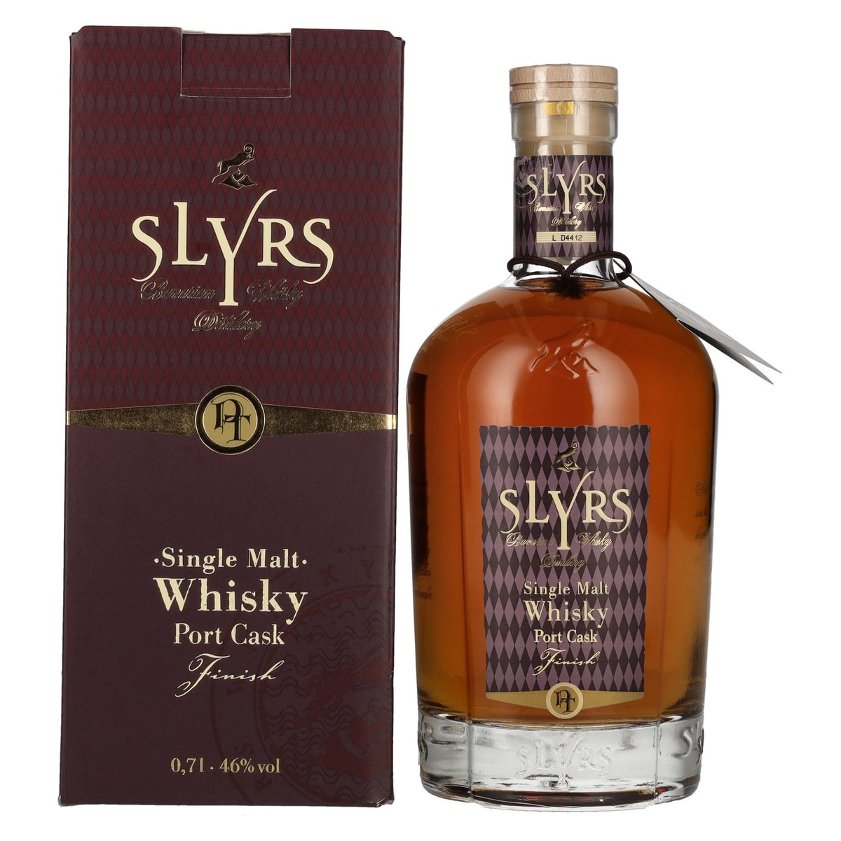 Slyrs Single Malt Whisky Port Cask Finish 46% vol. 0.7 l in a gift box