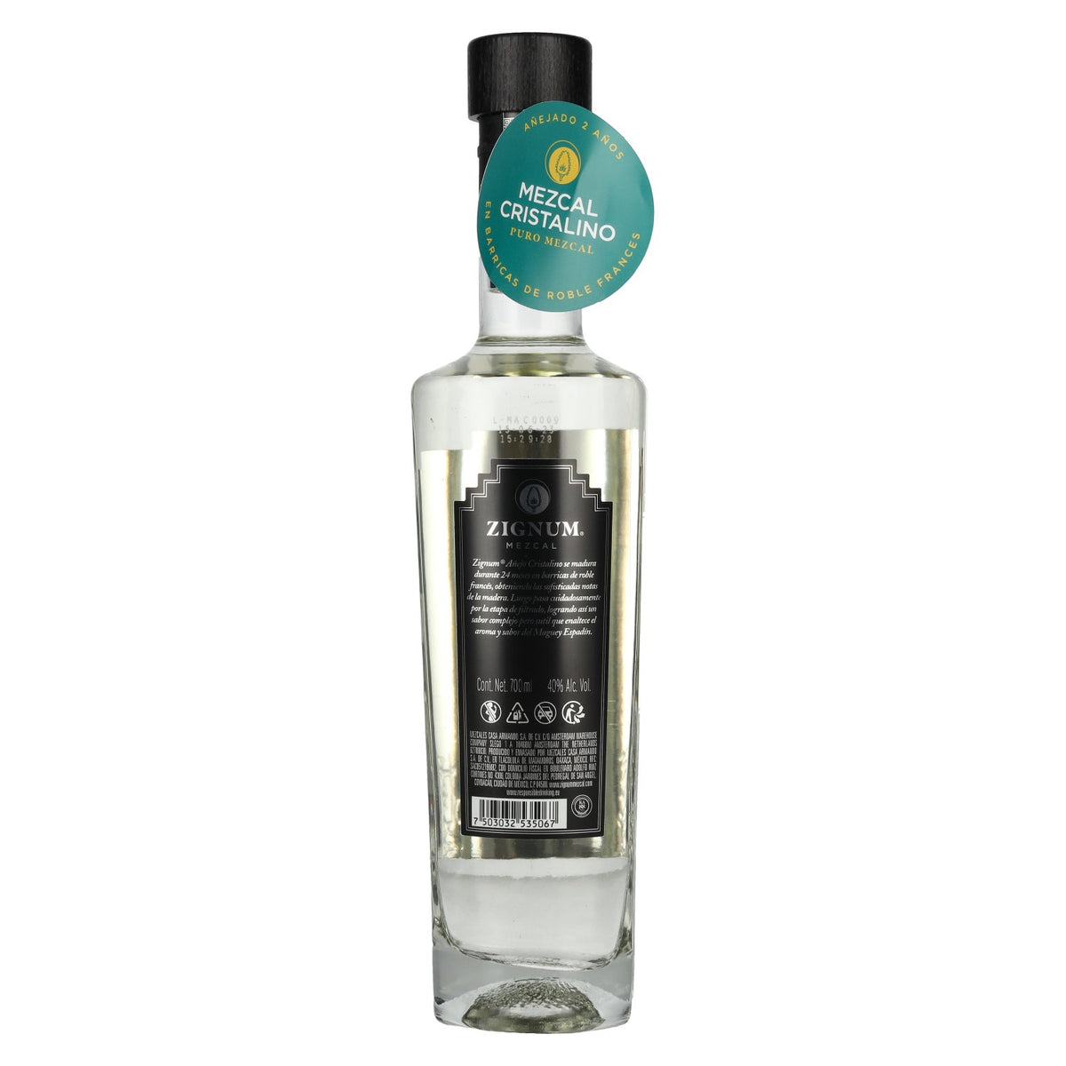 Zignum Mezcal Añejo Cristalino 100% Agave Angustifolia DOP 40% vol. 0.7 l