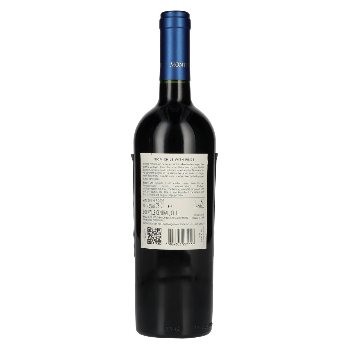 Montes MERLOT Reserva 2023 14.5% ABV 0.75l