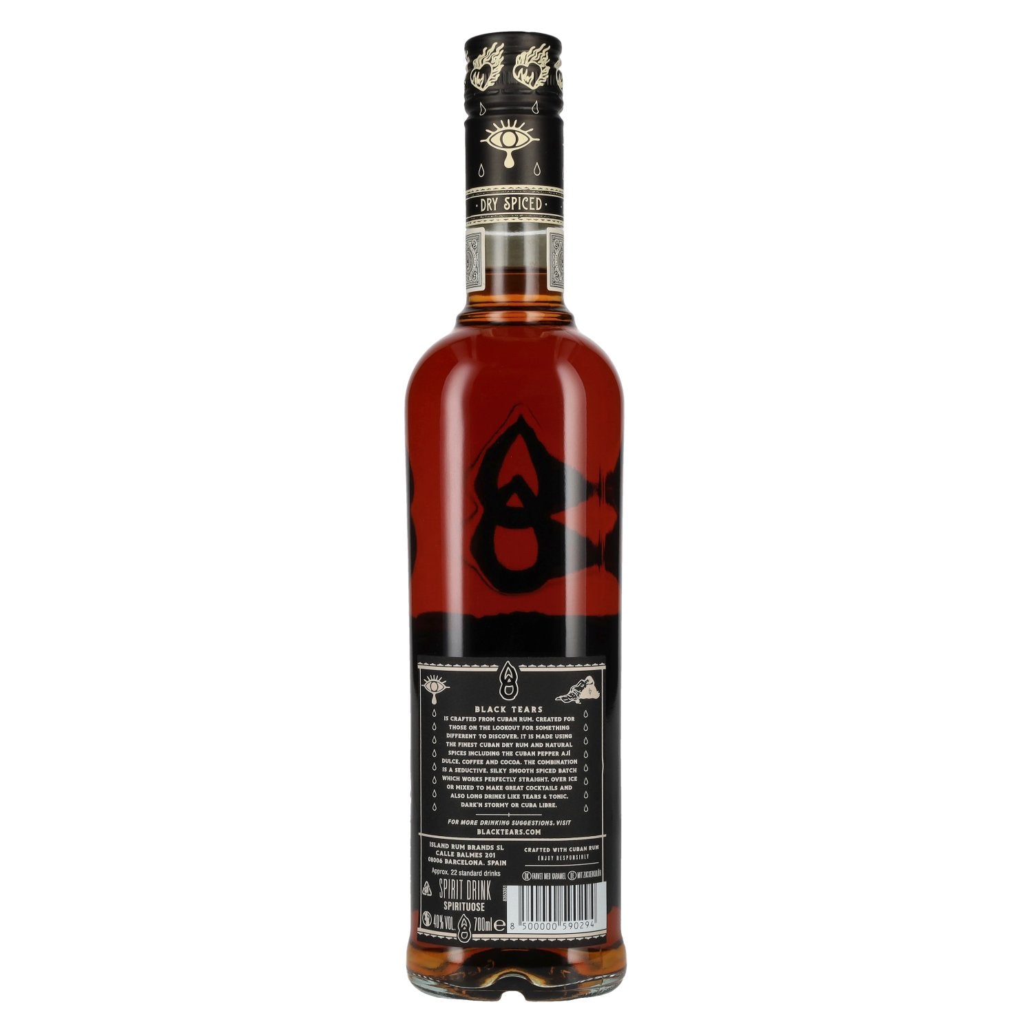 Black Tears Dry Spiced Spirit Drink 40% Vol. 0,7l