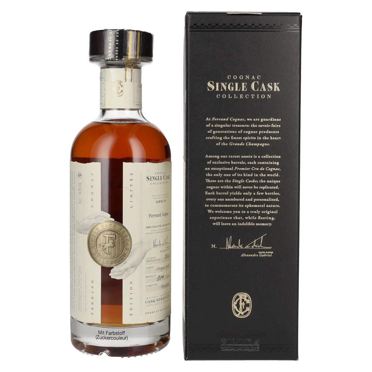 Cognac Ferrand SINGLE CASK Collection Vintage 2012 49,8% Vol. 0,7l in Geschenkbox