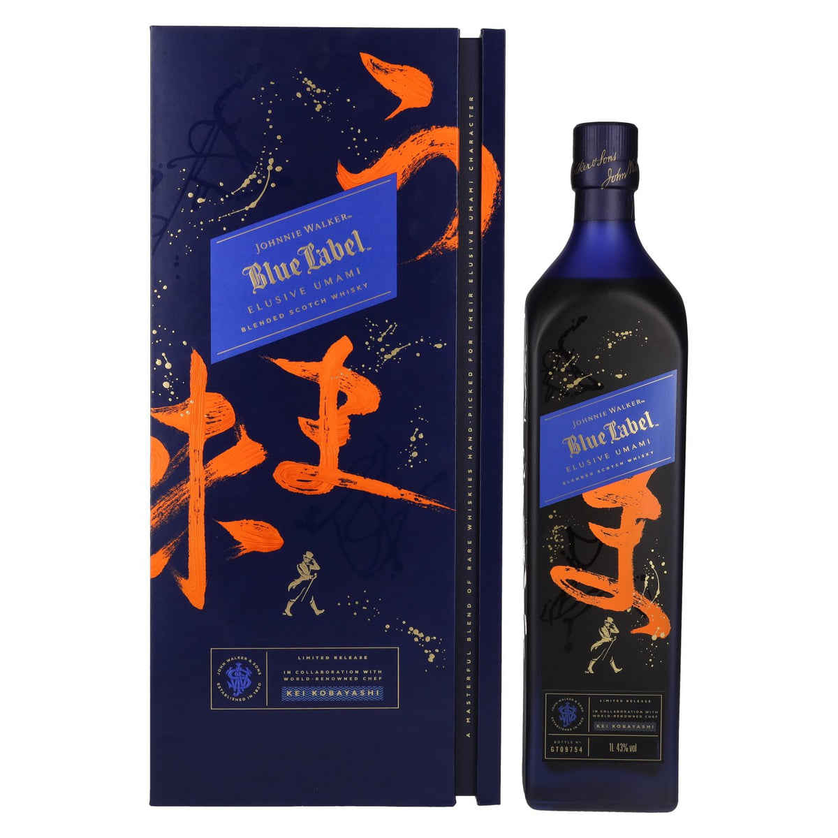 Johnnie Walker Blue Label ELUSIVE UMAMI Blended Scotch Whisky Limited Release 43% Vol. 1l in Gift Box