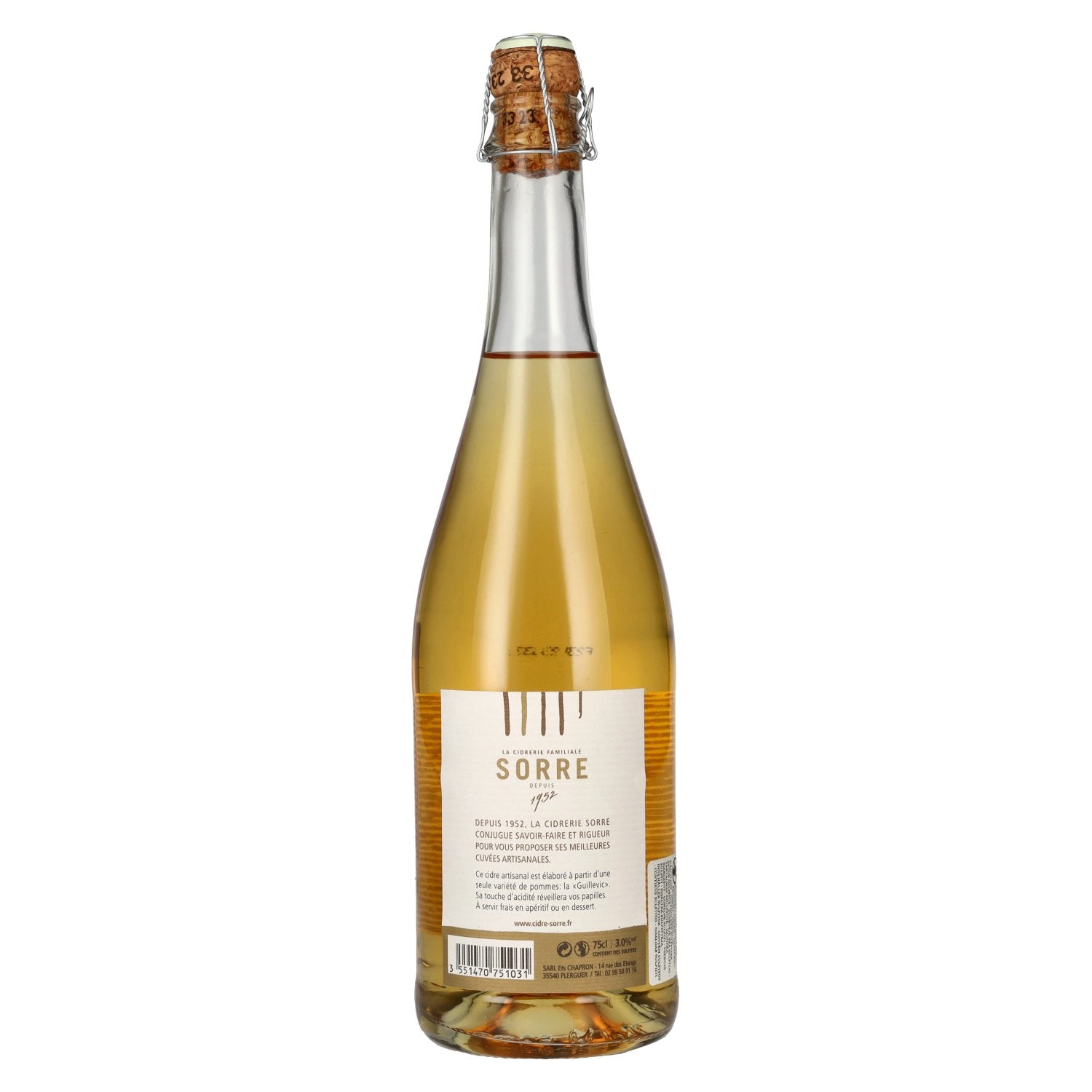 Sorre Cidre Artisannal Guillevic 3% Vol. 0,75l