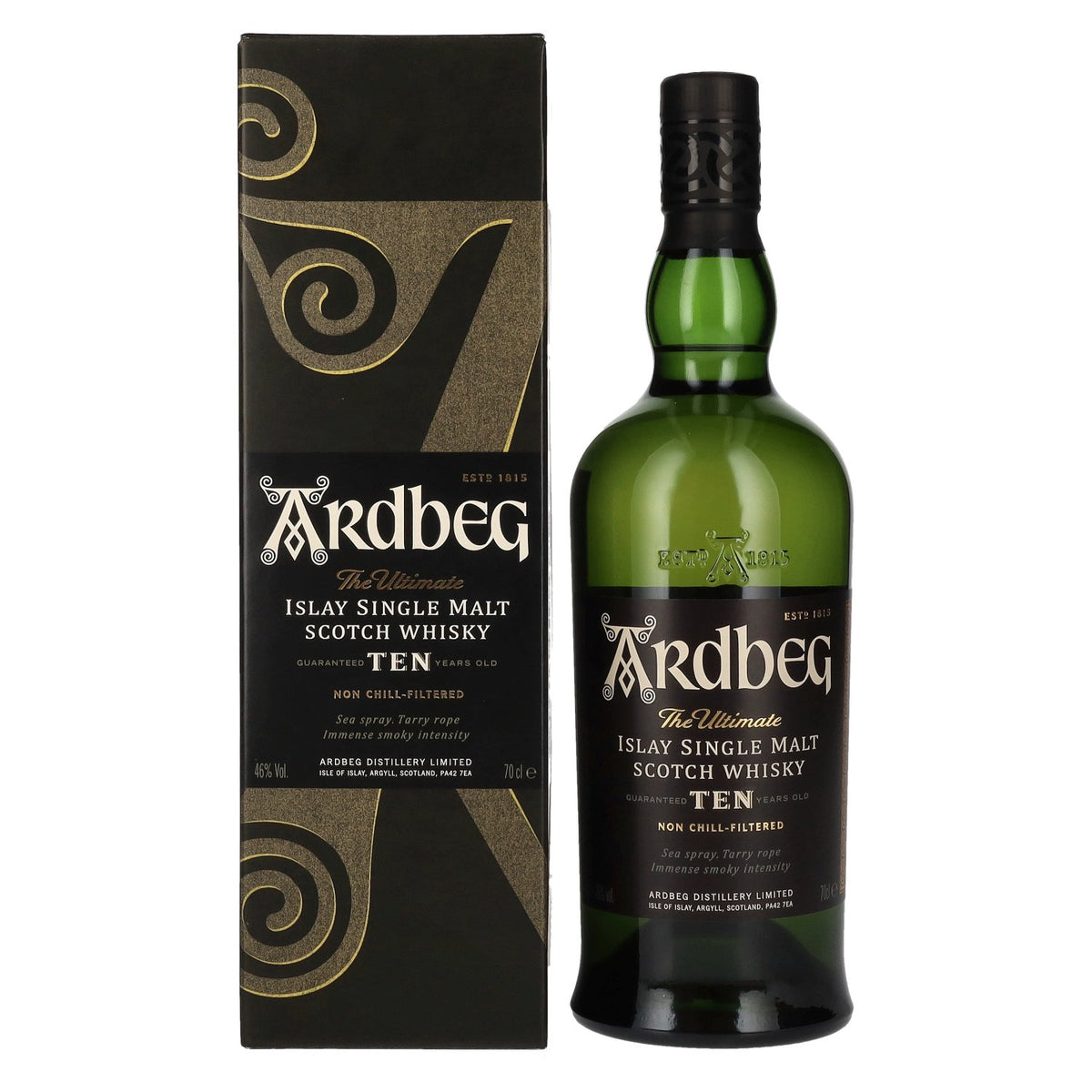 Ardbeg TEN Years Old Islay Single Malt 46% Vol. 0,7l in Geschenkbox