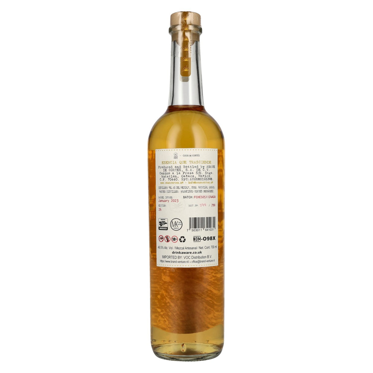 Agave de Cortés Mezcal Artesanal AÑEJO 46.5% vol. 0.7l