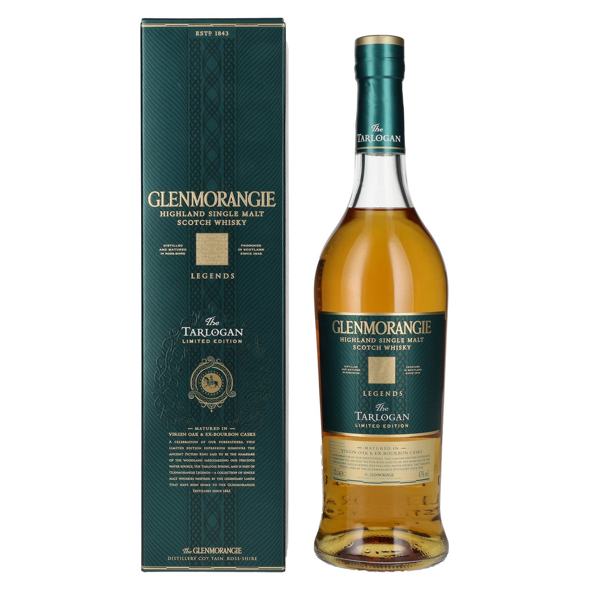 Glenmorangie Legends The TARLOGAN Highland Single Malt 43% Vol. 0.7L in Gift Box