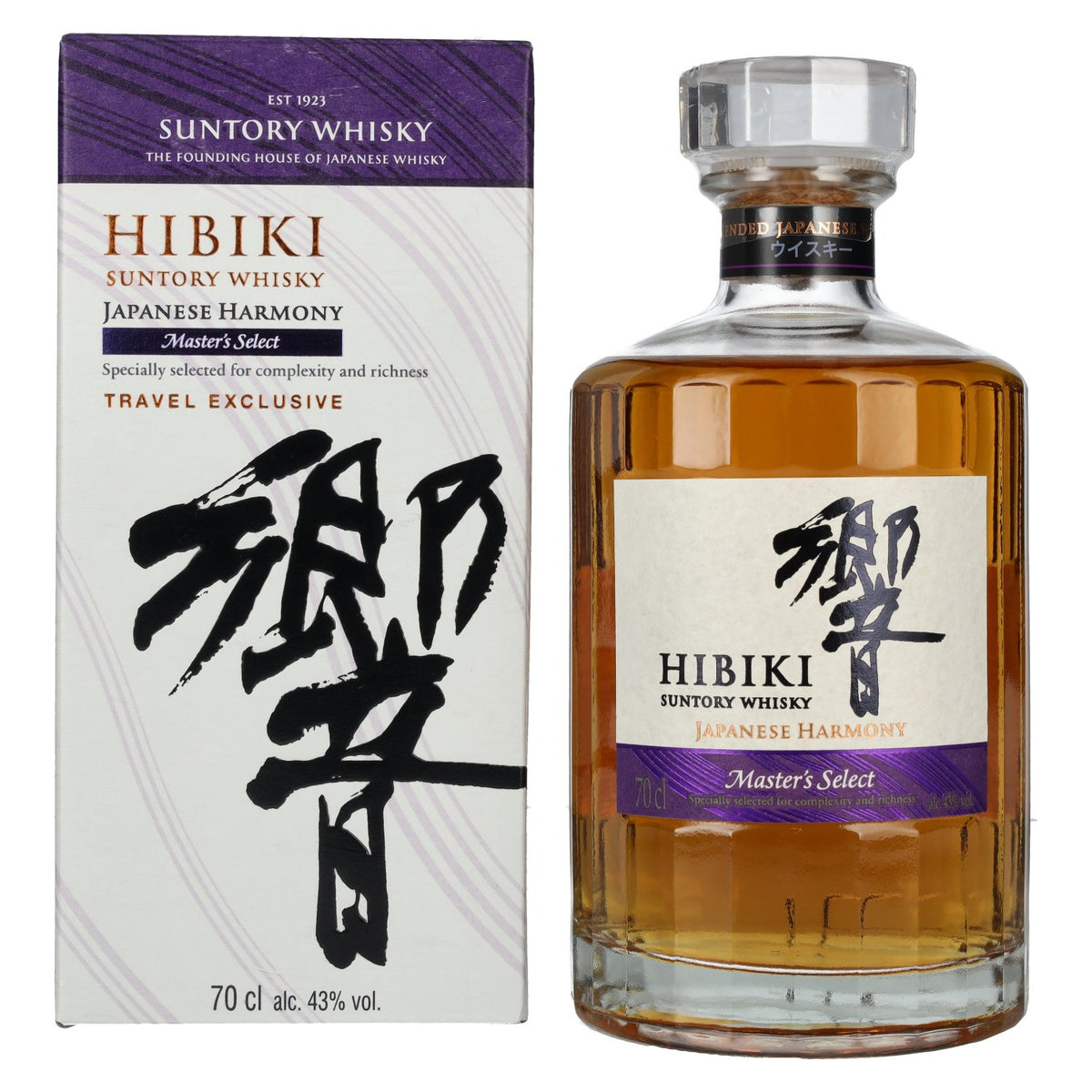 Suntory Hibiki Japanese Harmony Master's Select Japanese Blended Whisky 43% Vol. 0.7l in Gift Box