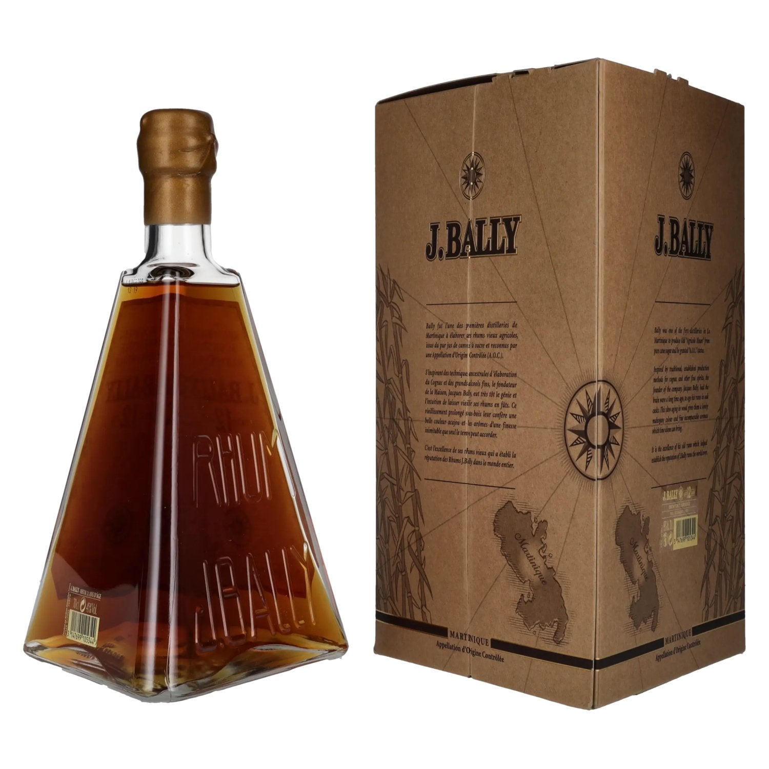 J. Bally Rhum Vieux Agricole Martinique 12 Ans D'Âge 45% Vol. 0,7l in Geschenkbox