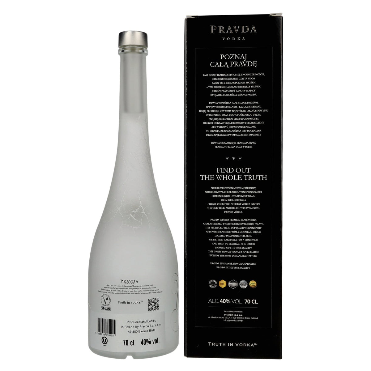 Pravda Vodka 40% Vol. 0,7l in Geschenkbox