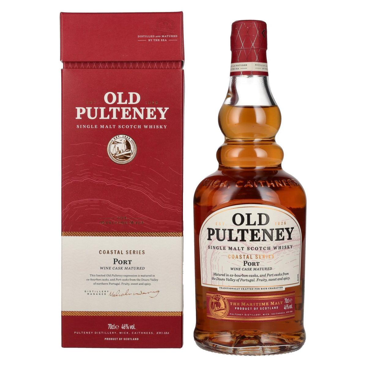 Old Pulteney Coastal Series PORT 46% Vol. 0.7l in gift box