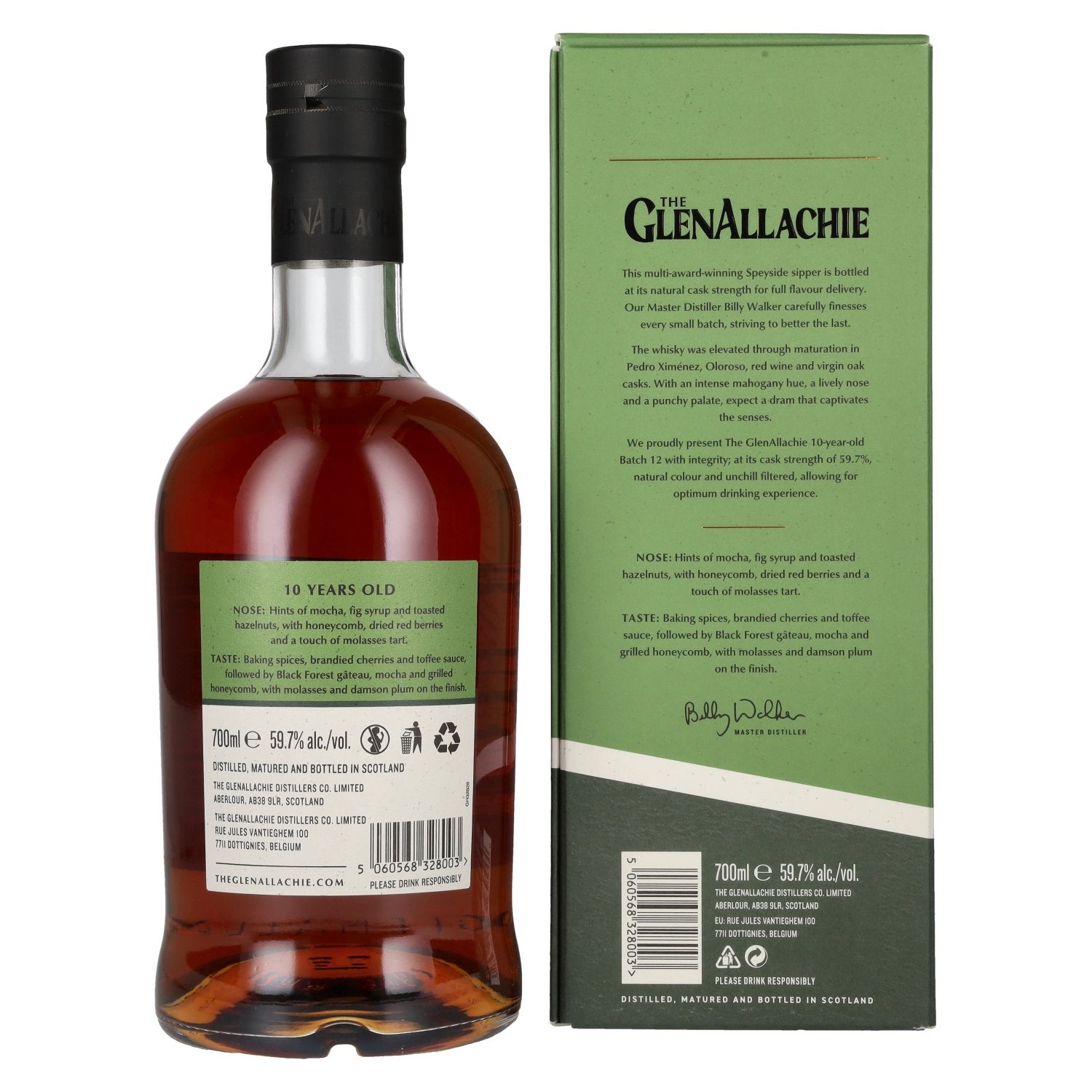 The GlenAllachie 10 Years Old CASK STRENGTH Batch 12 59,7% Vol. 0,7l in Geschenkbox
