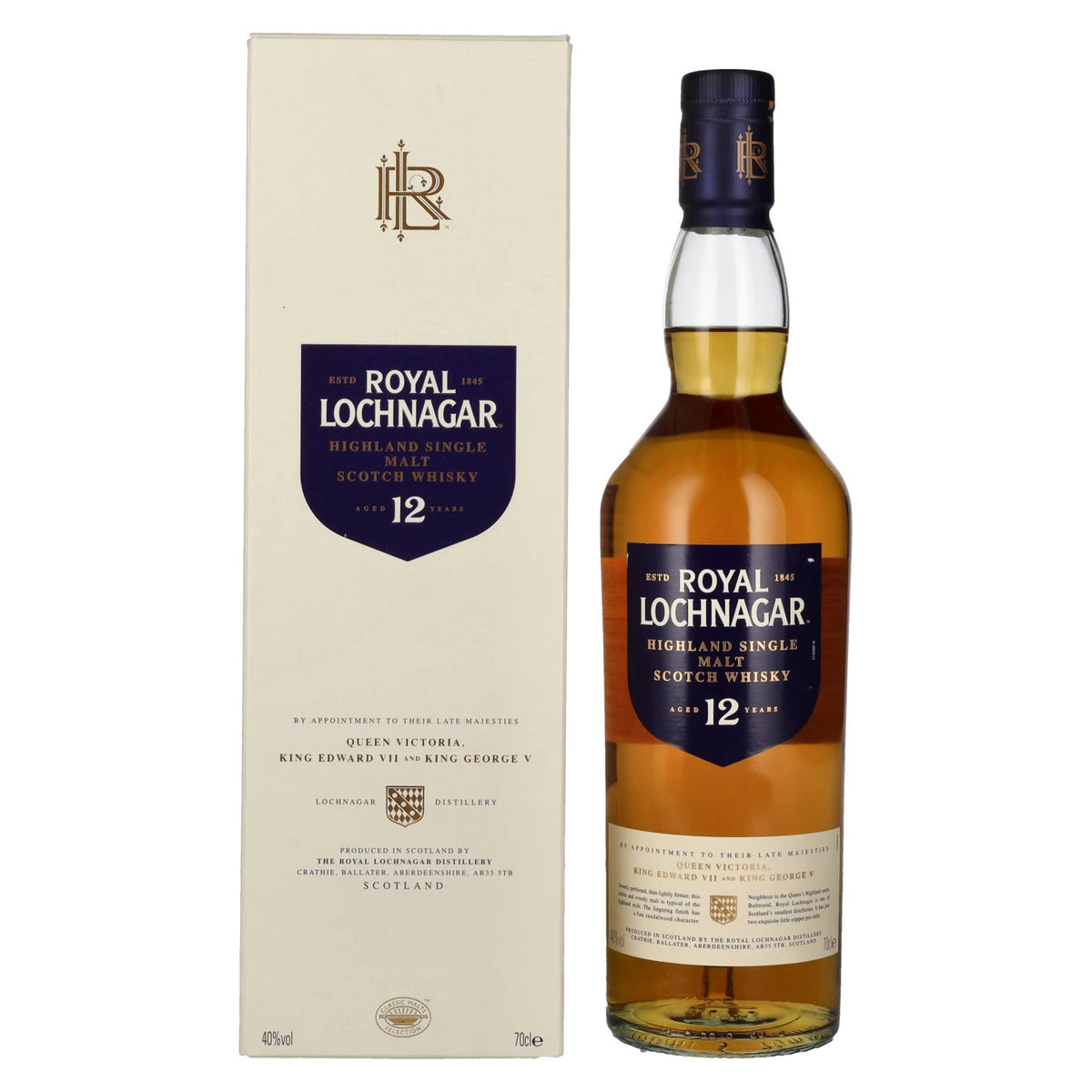 Royal Lochnagar 12 Years Old Highland Single Malt 40% Vol. 0.7l in Gift Box