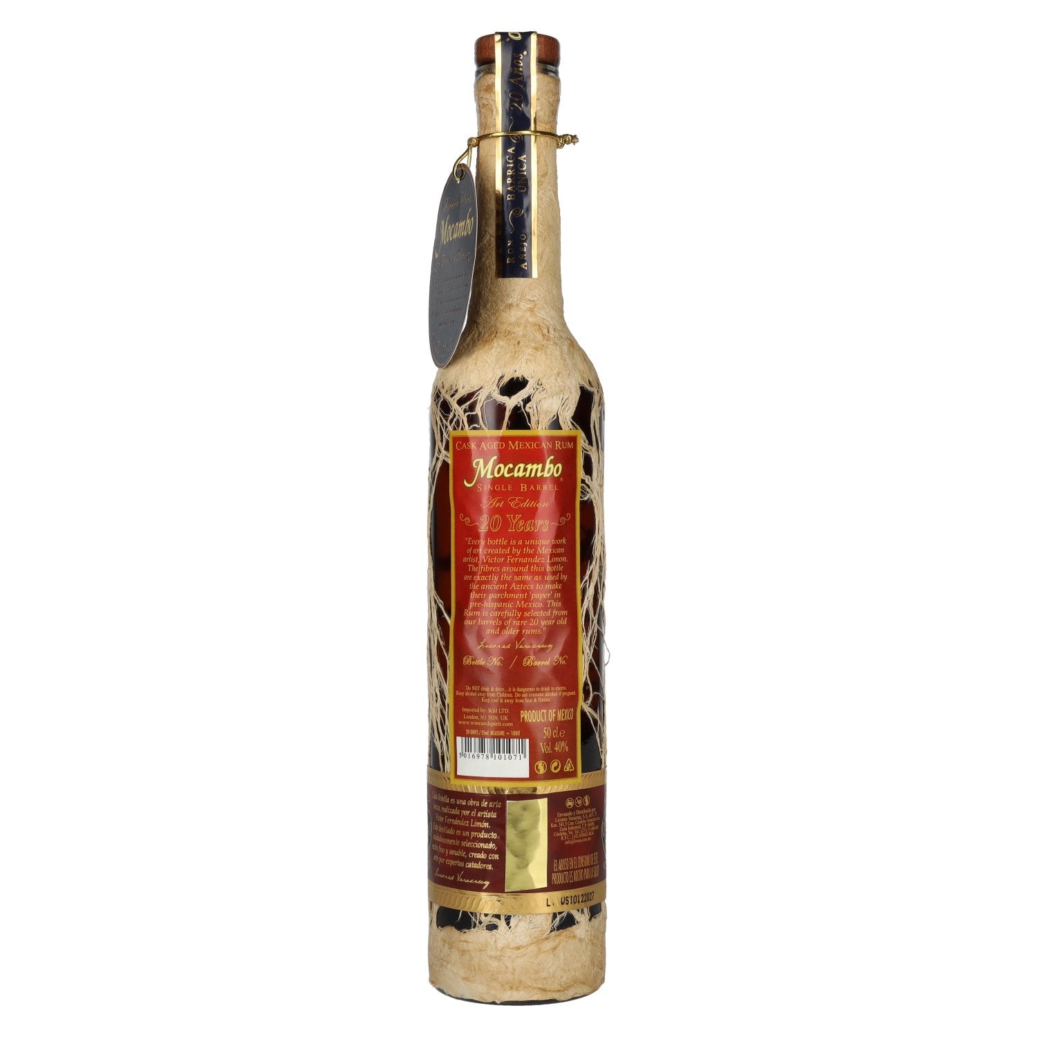 Mocambo Ron Añejo 20 Años Barrica Selecta Premium Art Edition 40% Vol. 0.5l