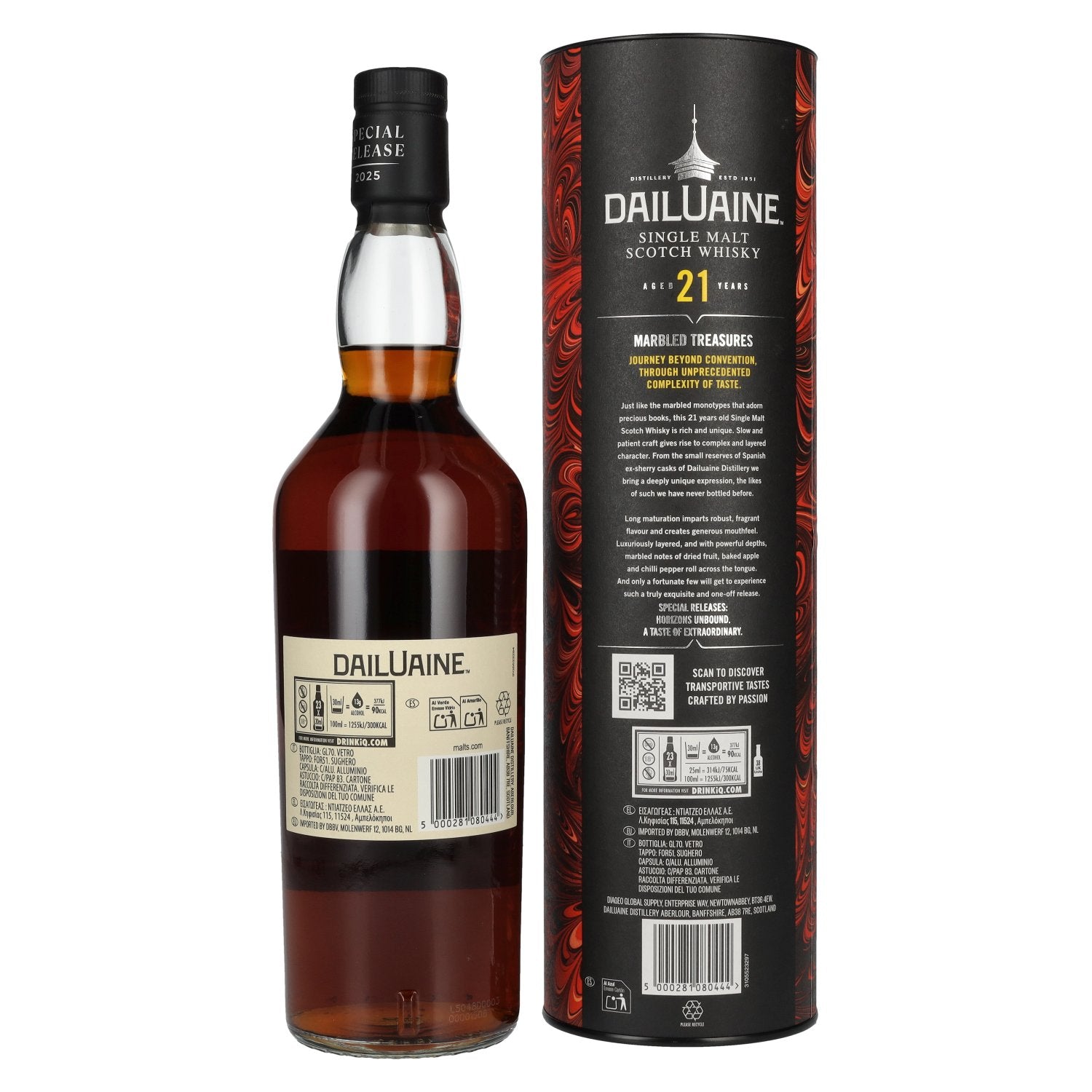 Dailuaine 21 Years Old MARBLED TREASURES Single Malt Special Release 2025 54,3% Vol. 0,7l in Geschenkbox