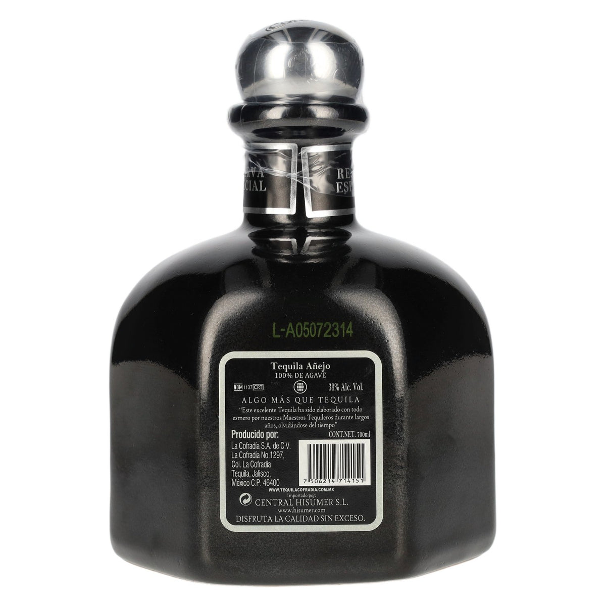 La Cofradia Tequila Añejo 100% Agave Special Reserve 38% ABV 0.7 litres