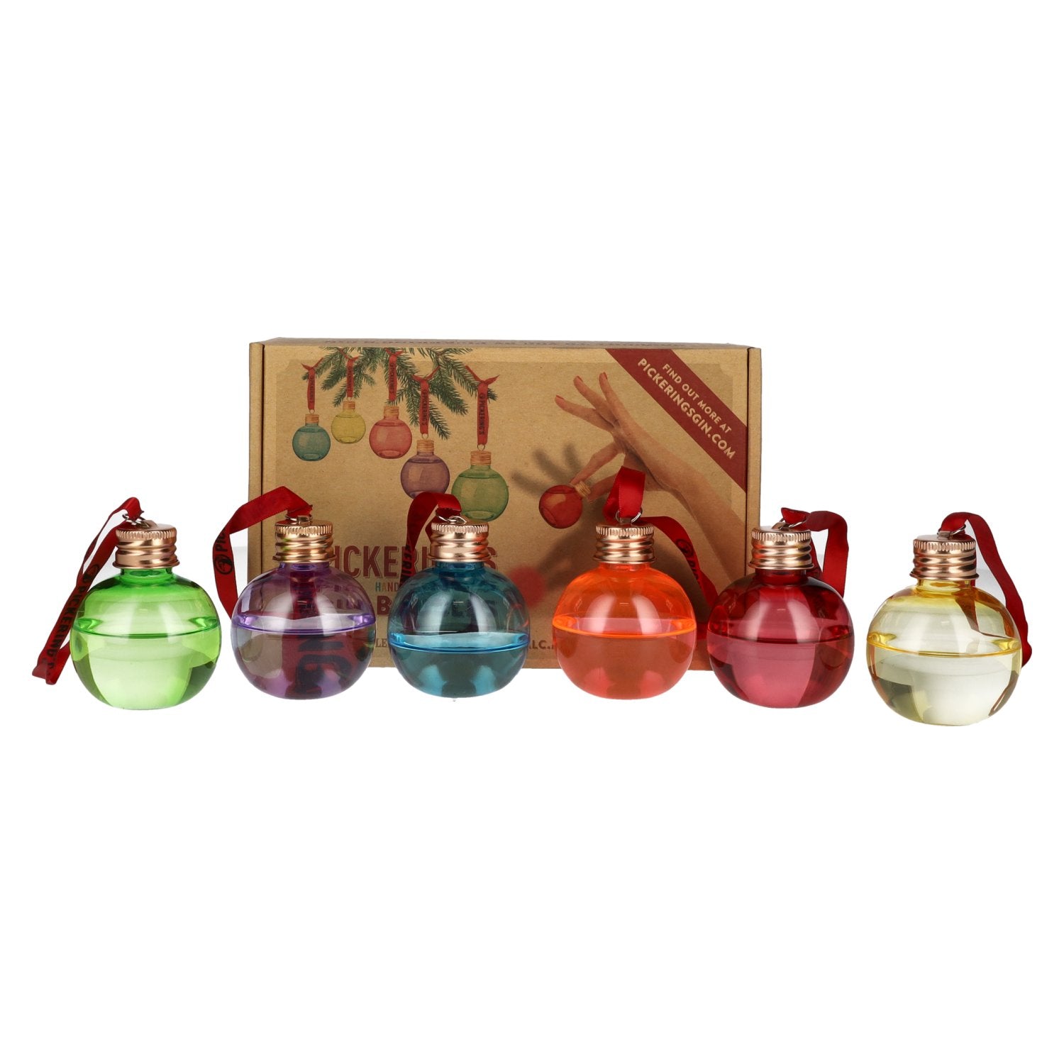 Pickering's Christmas Gin Baubles 42% Vol. 6x0.05l in Gift Box PET