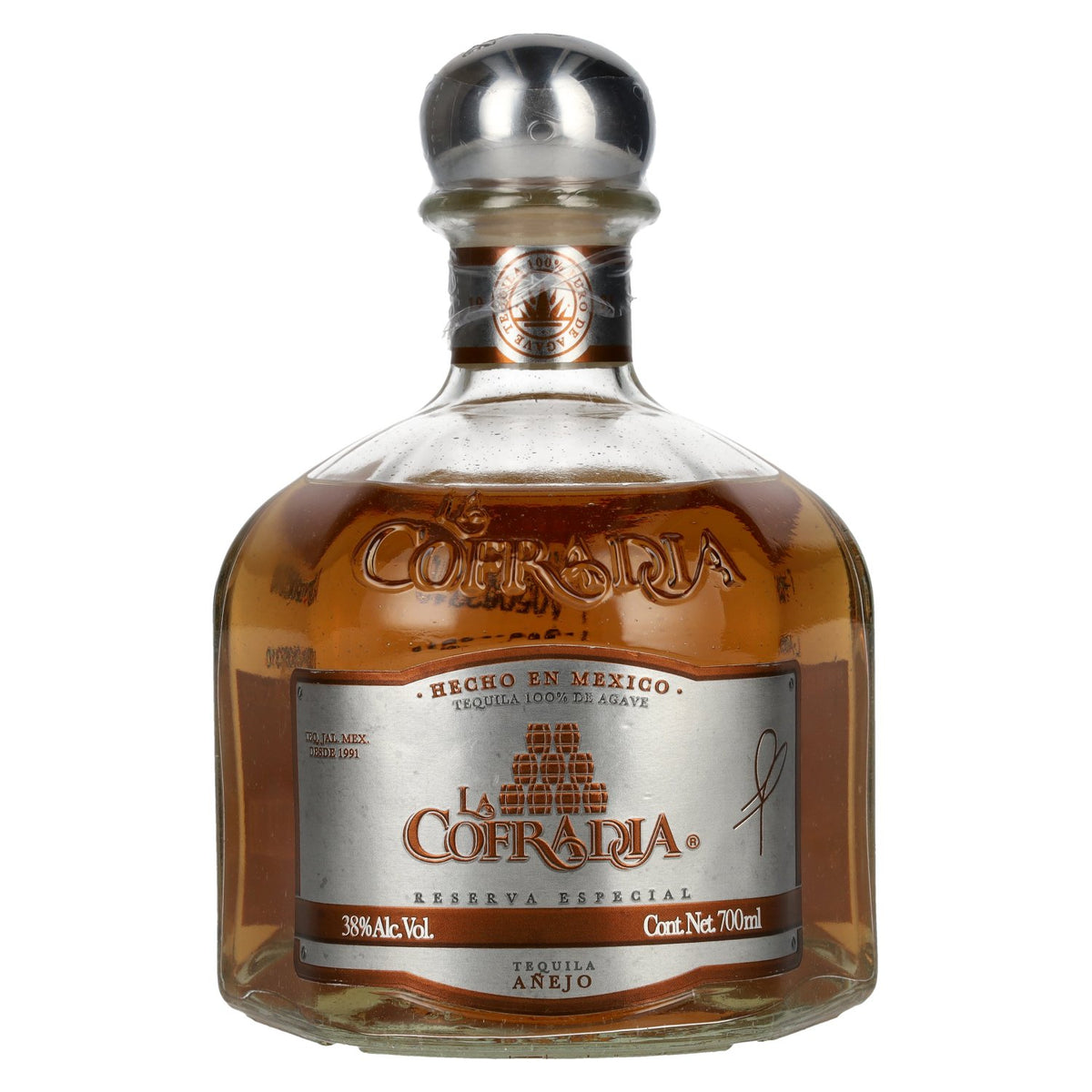 La Cofradia Tequila Añejo 100% Agave Special Reserve 38% ABV 0.7l