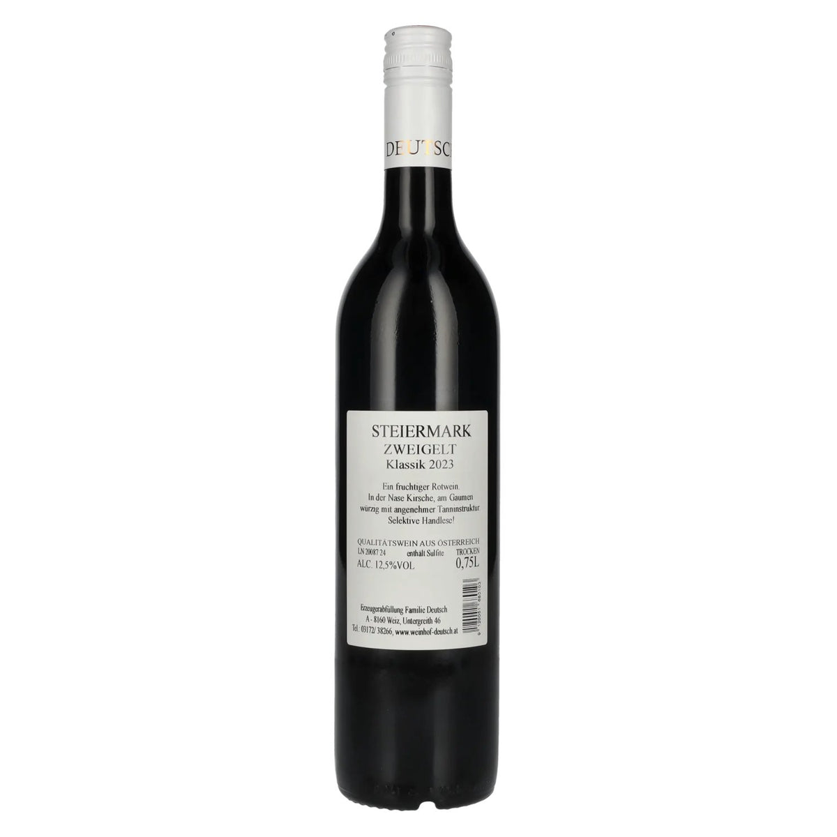 German Zweigelt Classic Styria 2023 12.5% Vol. 0.75L