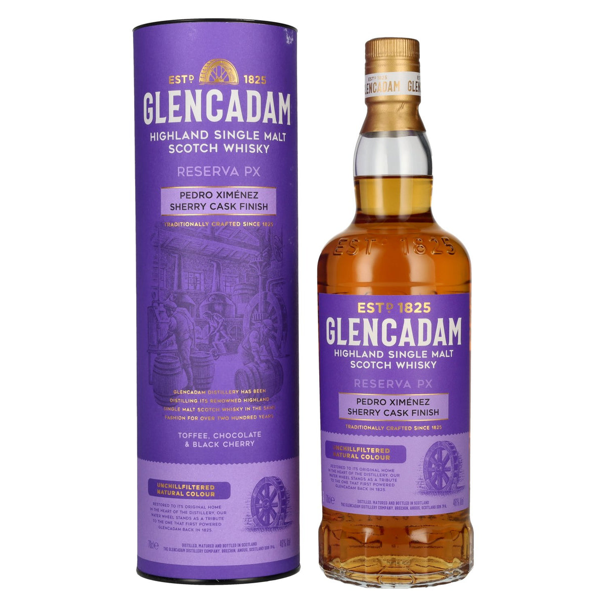 Glencadam RESERVA PX Sherry Cask Finish 46% vol. 0.7 l in a gift box
