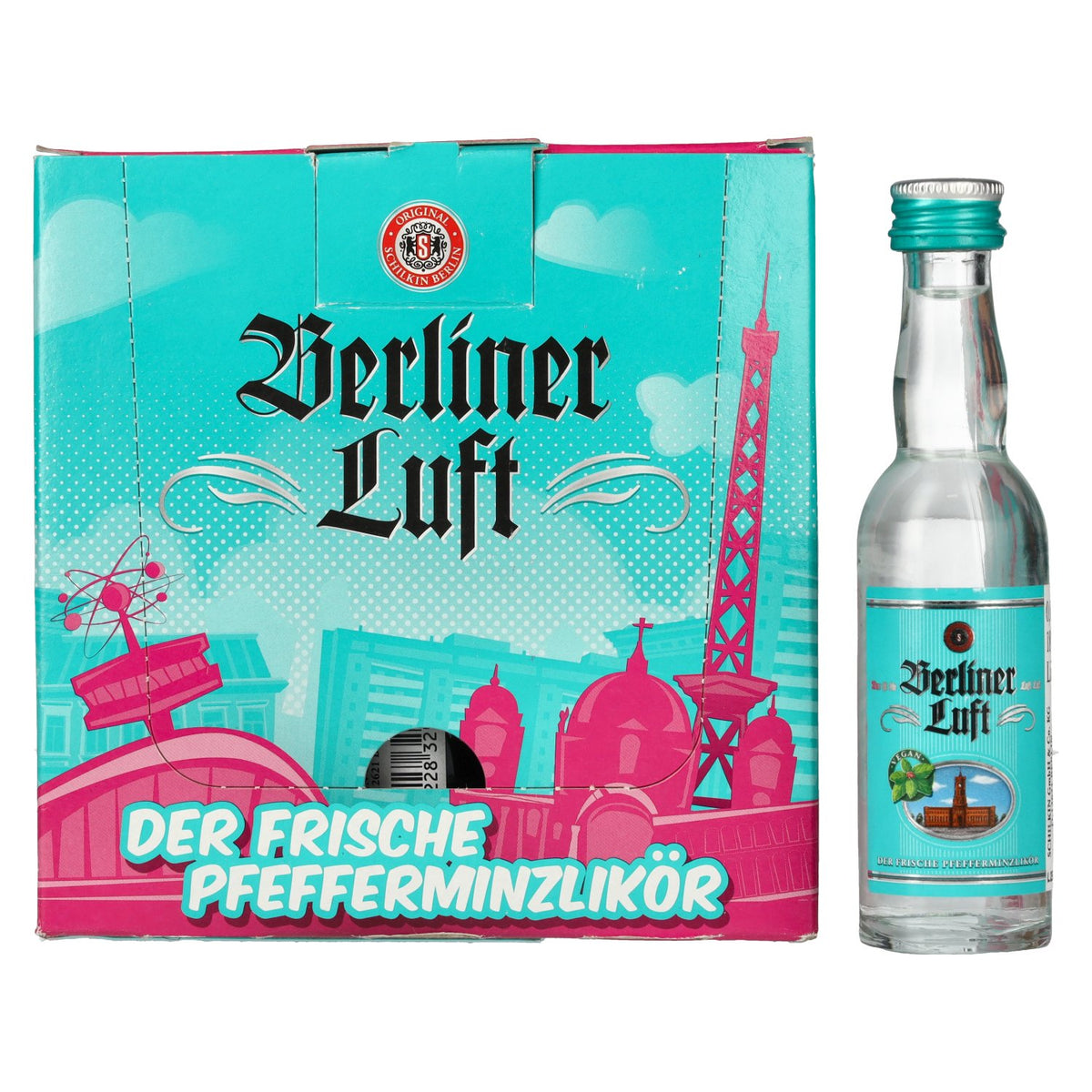 Berliner Luft DER FRISCHE Peppermint Liqueur 18% vol. 24 x 0.04 l