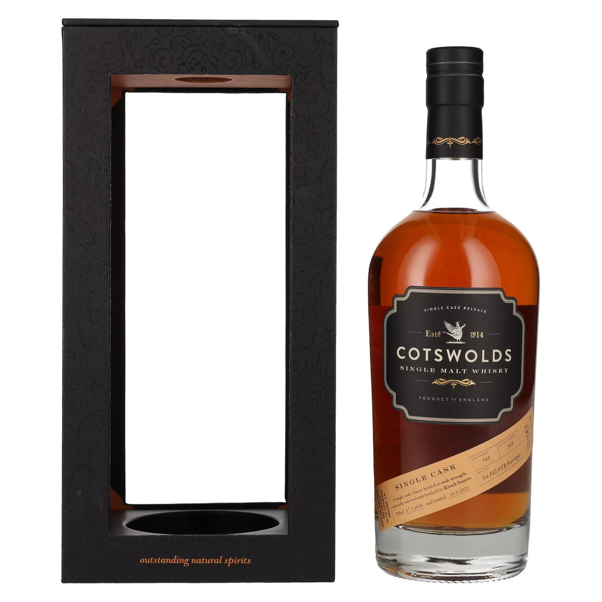 Cotswolds SINGLE CASK 5 Years Old Single Malt Whisky 2016 60.6% Vol. 0.7l in Gift Box
