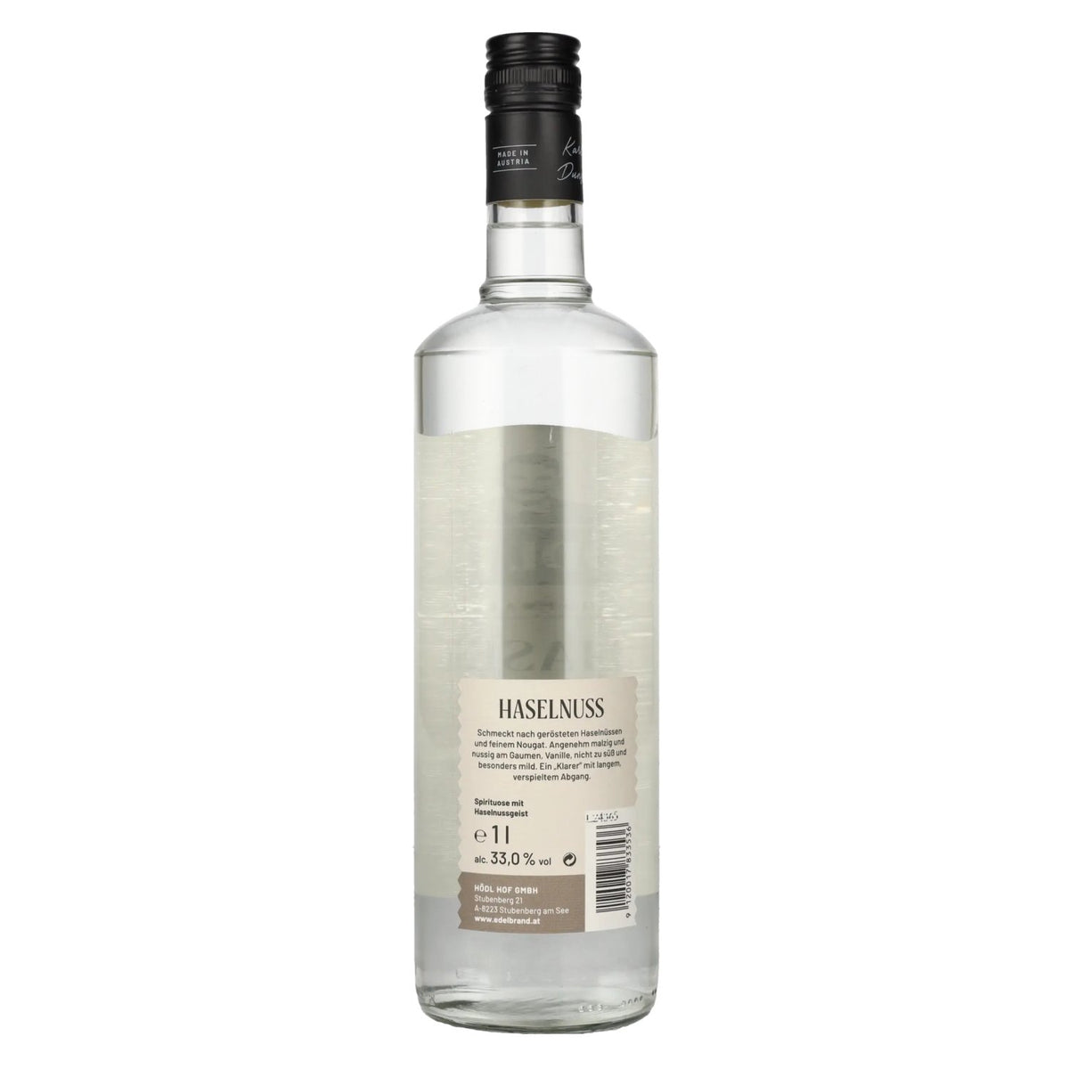 Hödl Hof HAZELNUT Hazelnut spirit 33% vol. 1l