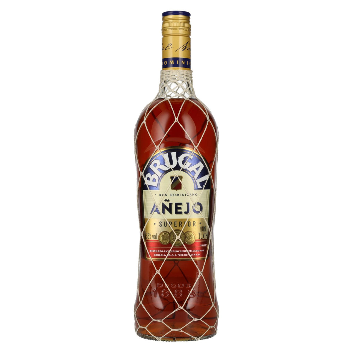Brugal AÑEJO Superior Dominican Rum 38% vol. 1 litre