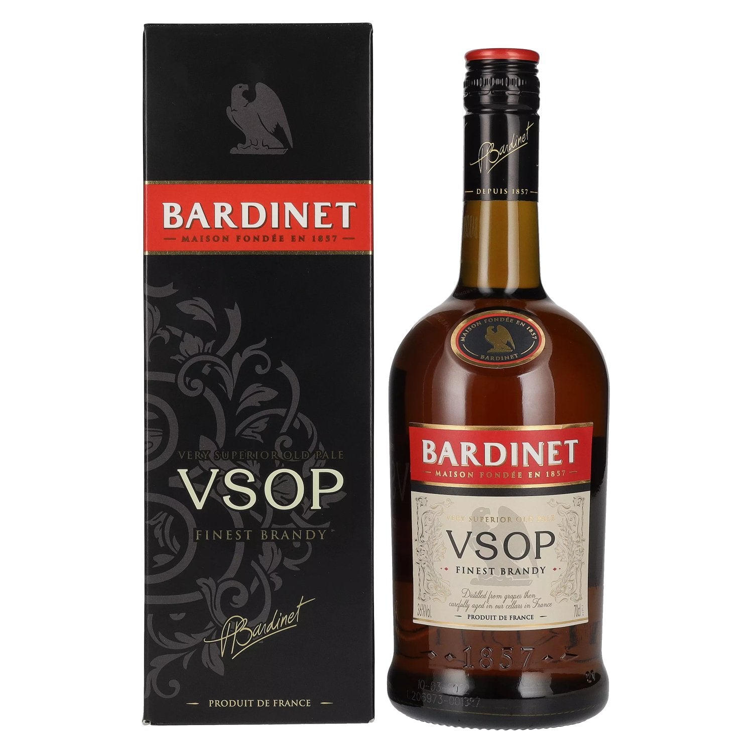 Bardinet VSOP Finest Brandy 36% Vol. 0.7l in gift box