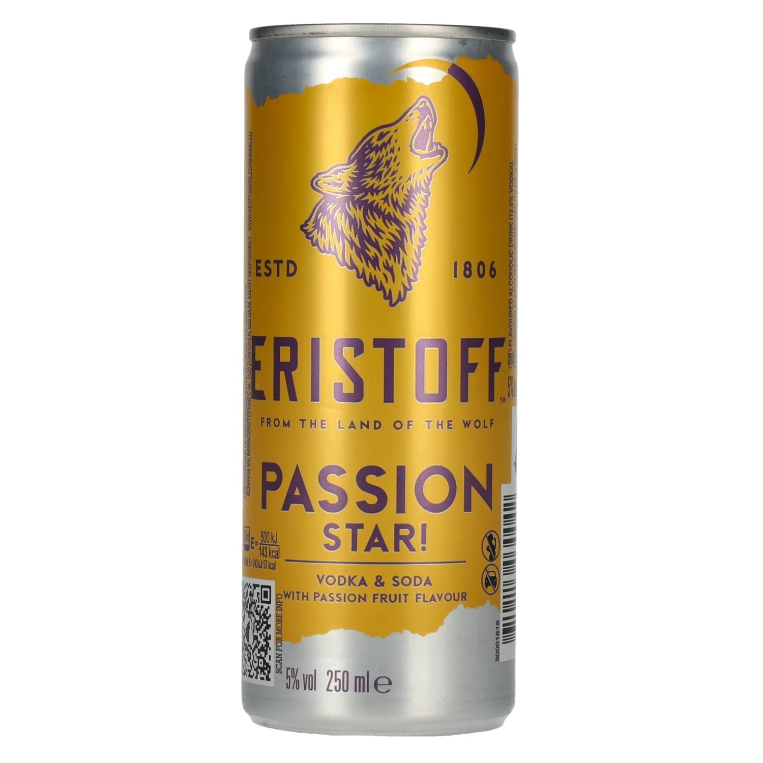 Eristoff Passion Star 5% Vol. 0,25l Dose Pfand