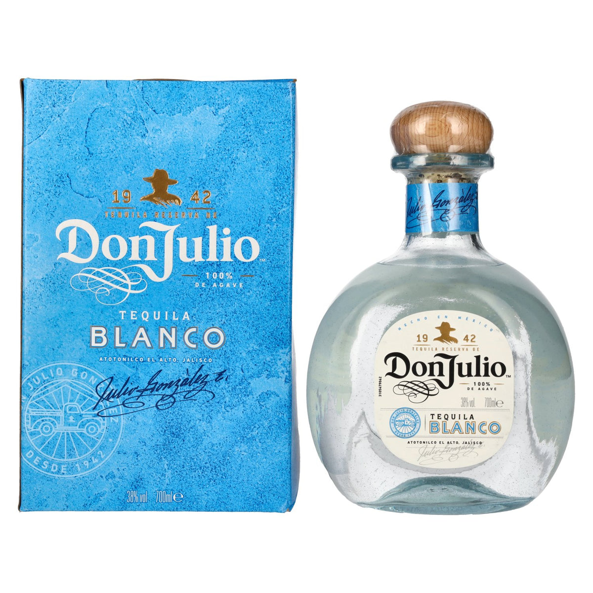 Don Julio Tequila Blanco 100% Agave 38% Vol. 0.7l in Gift Box