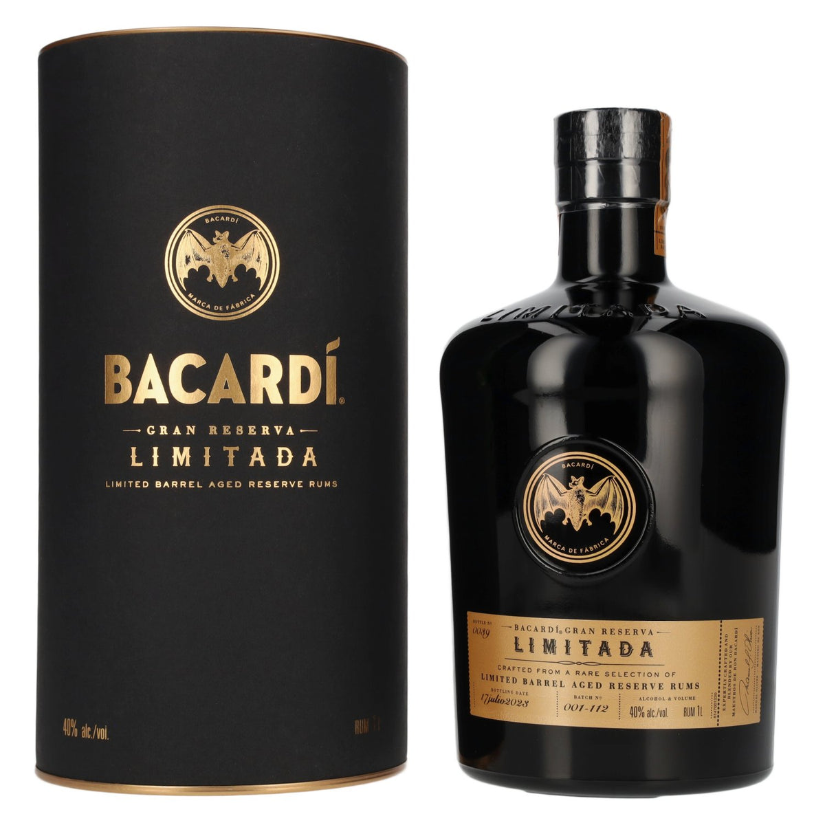 Bacardi Gran Reserva LIMITADA Limited Batch Rum 40% ABV 1l in a gift box
