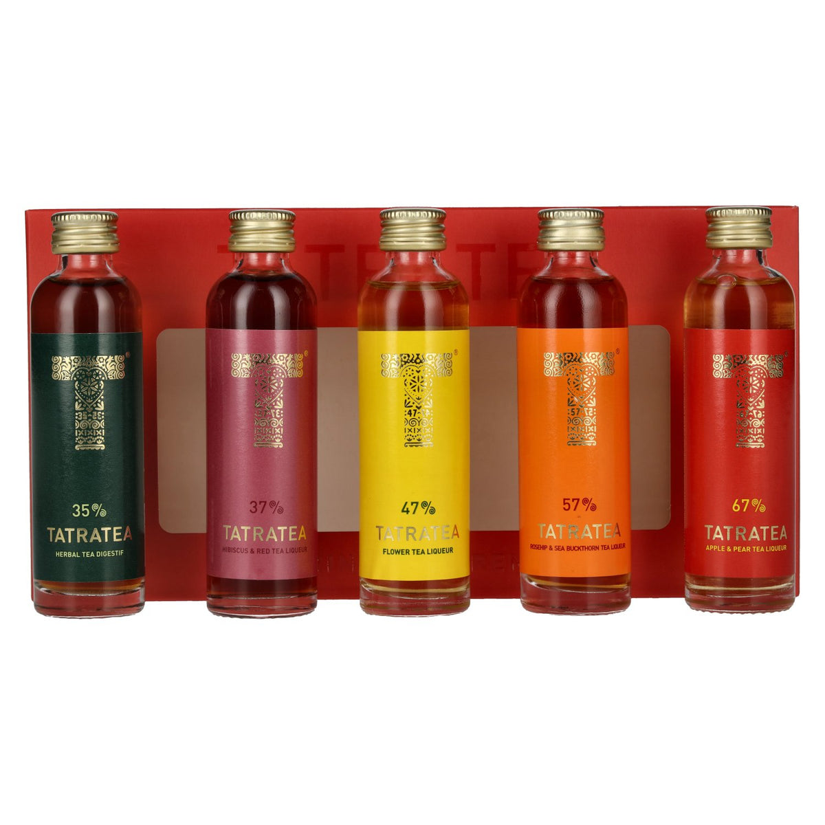 TATRATEA Tasting Set Red 48,6% Vol. 5x0,04l in Geschenkbox