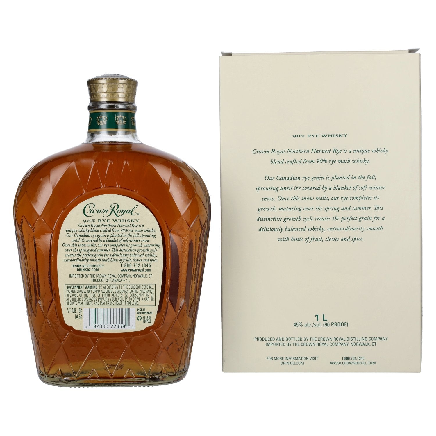 Crown Royal Northern Harvest Rye 45% Vol. 1l in Geschenkbox