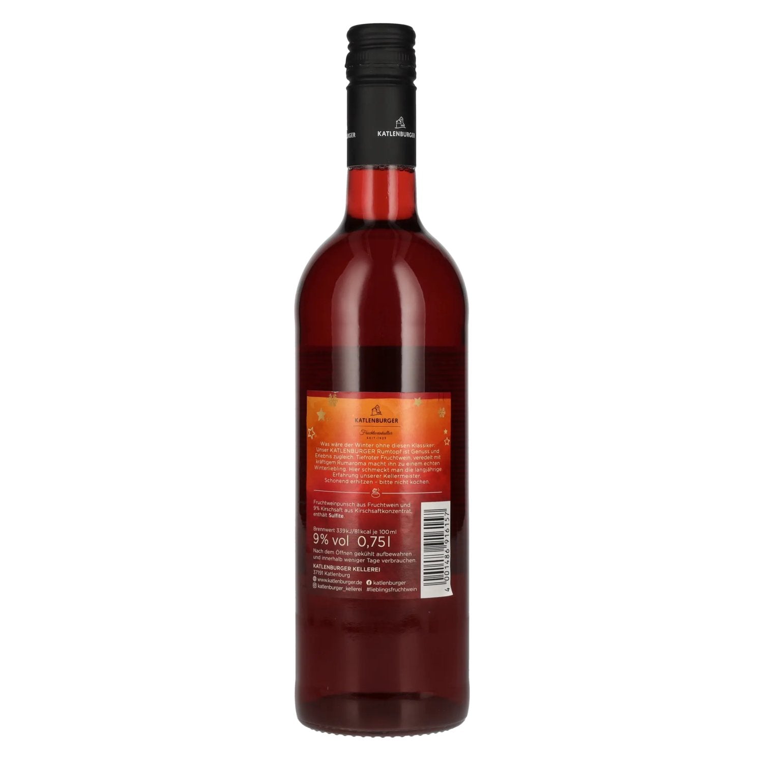 Katlenburger CLASSIC Hot Rumtopf 9% Vol. 0.75L