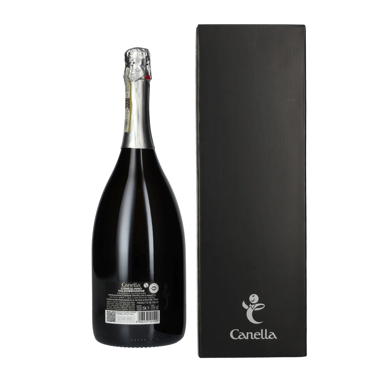 Canella Valdobbiadene Prosecco Superiore Millesimato Extra Dry DOCG 2023 11% Vol. 1.5l in gift box
