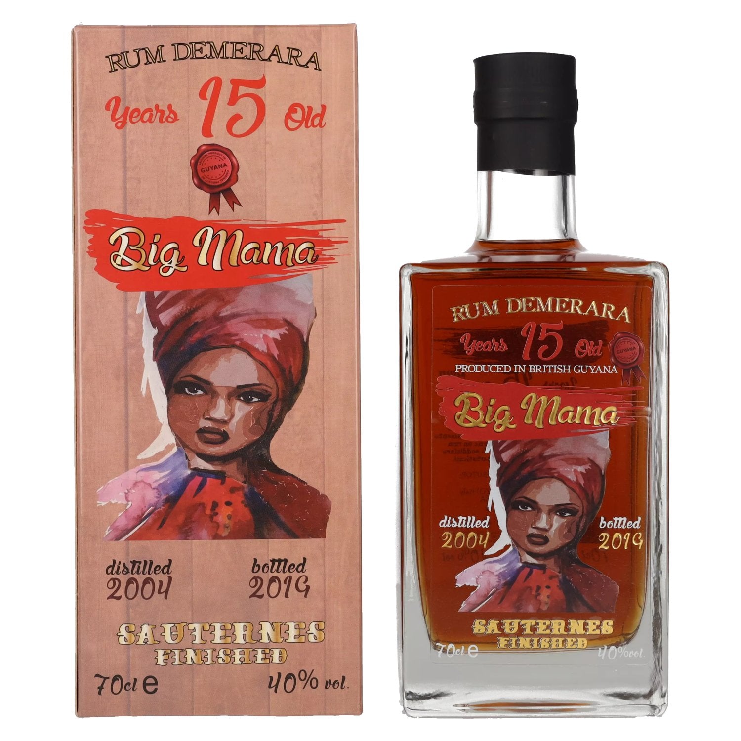 Big Mama 15 Years Old Rum Demerara Sauternes Finished 2004 40% Vol. 0,7l in Geschenkbox