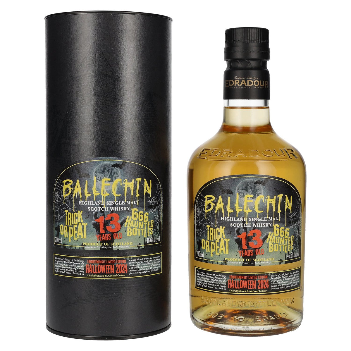 Edradour Ballechin 13 Years Old Trick Or Peat Halloween Limited Edition 2024 46,6% Vol. 0,7l in Geschenkbox