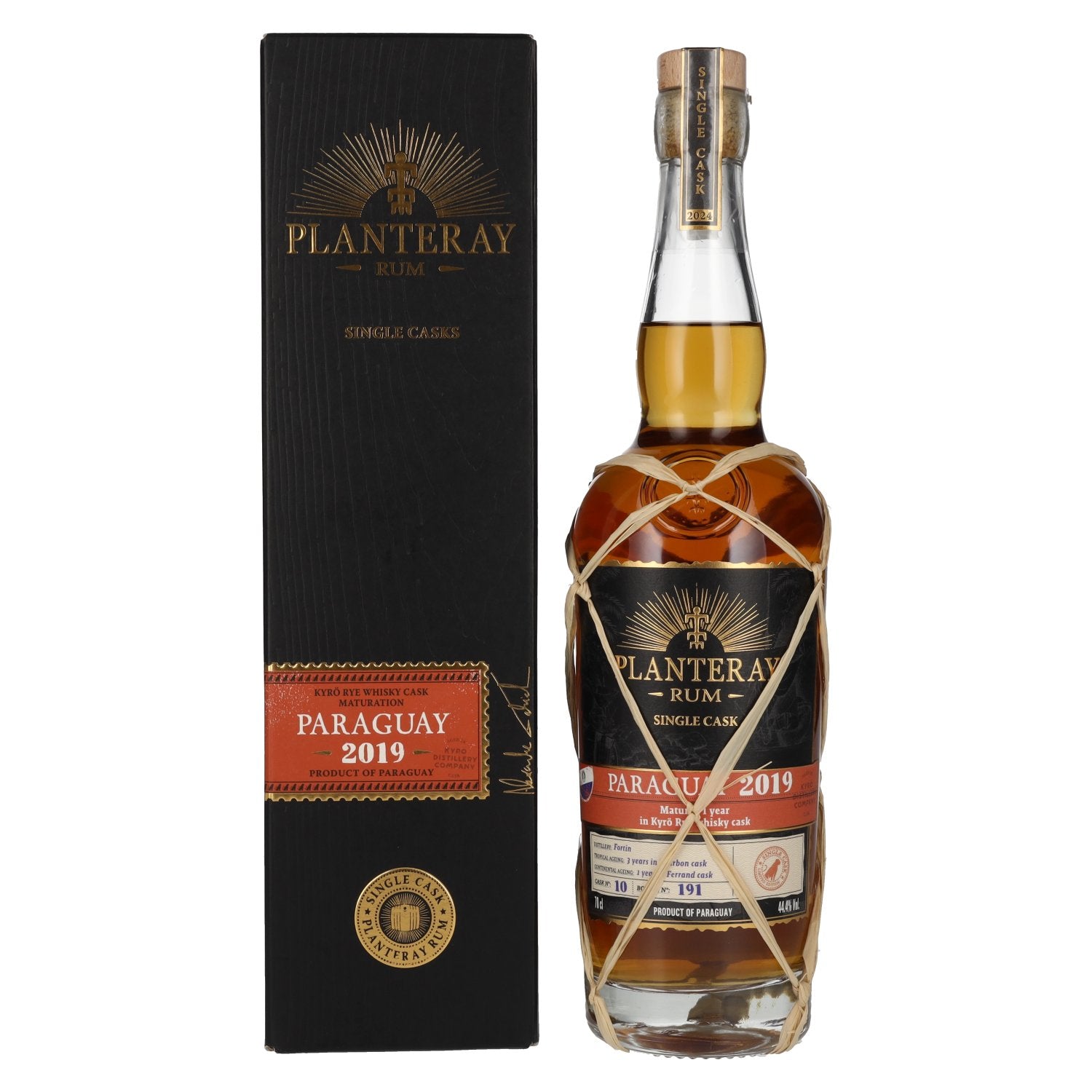 Planteray Rum PARAGUAY Kyrö Rye Cask Finish 2019 44,4% Vol. 0,7l in Geschenkbox
