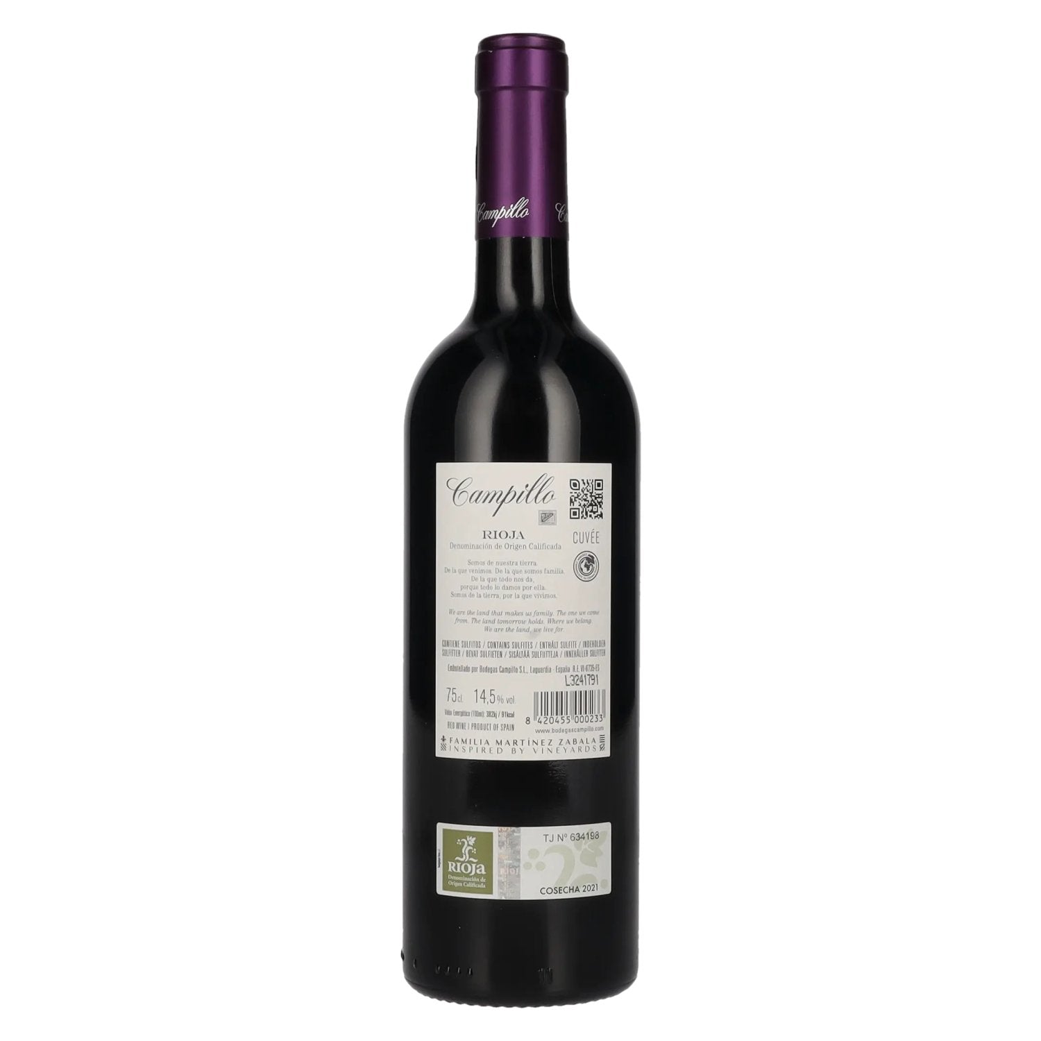 Campillo Cuvèe Rioja DOC 2021 14,5% Vol. 0,75l