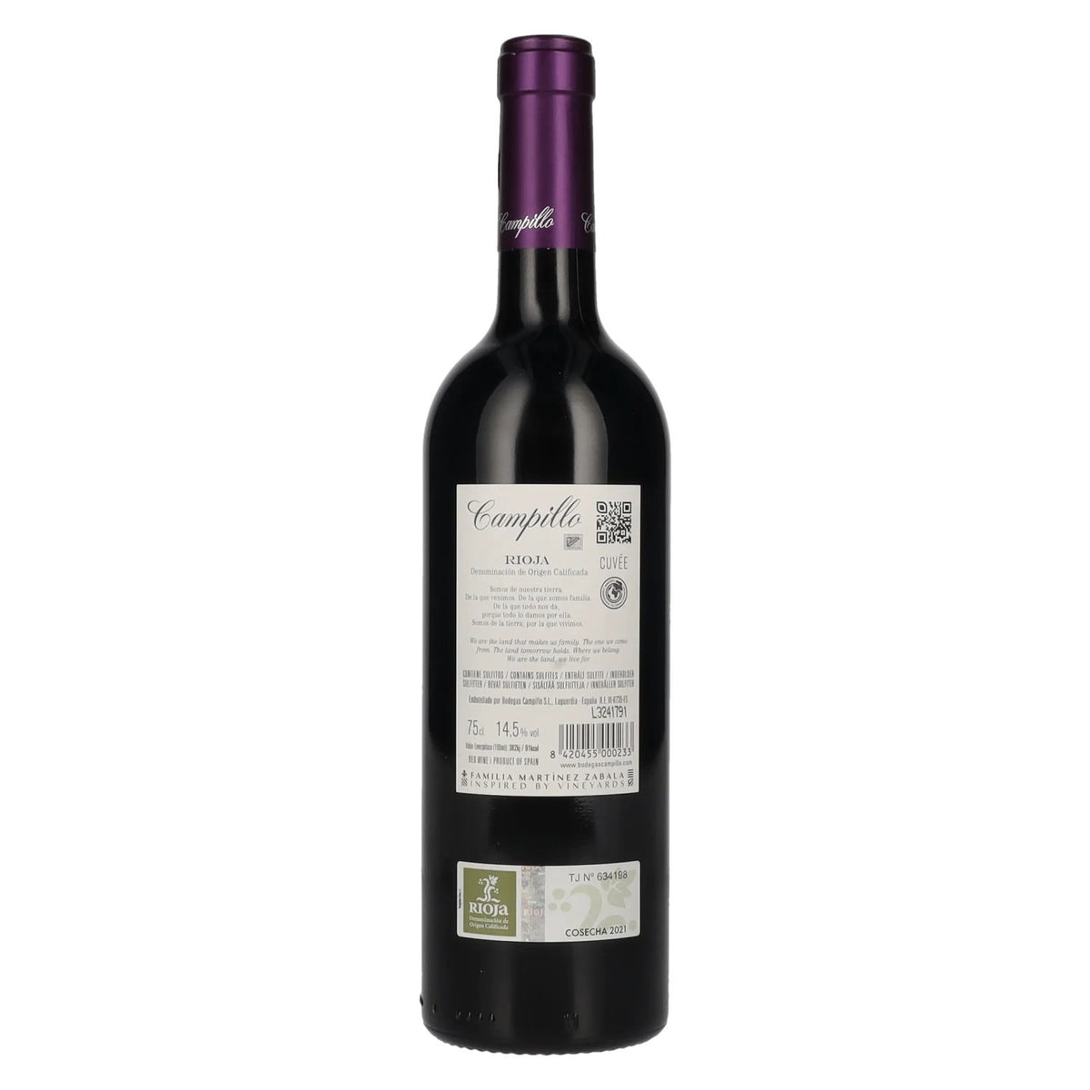 Campillo Cuvée Rioja DOC 2021 14.5% Vol. 0.75l