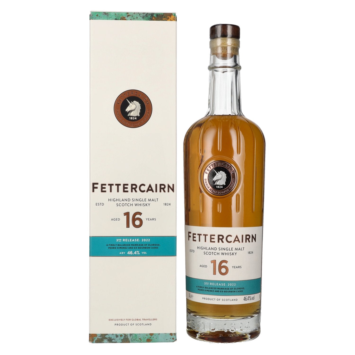 Fettercairn 16 Years Old Highland Single Malt Scotch Whisky 46.4% Vol. 1l in gift box