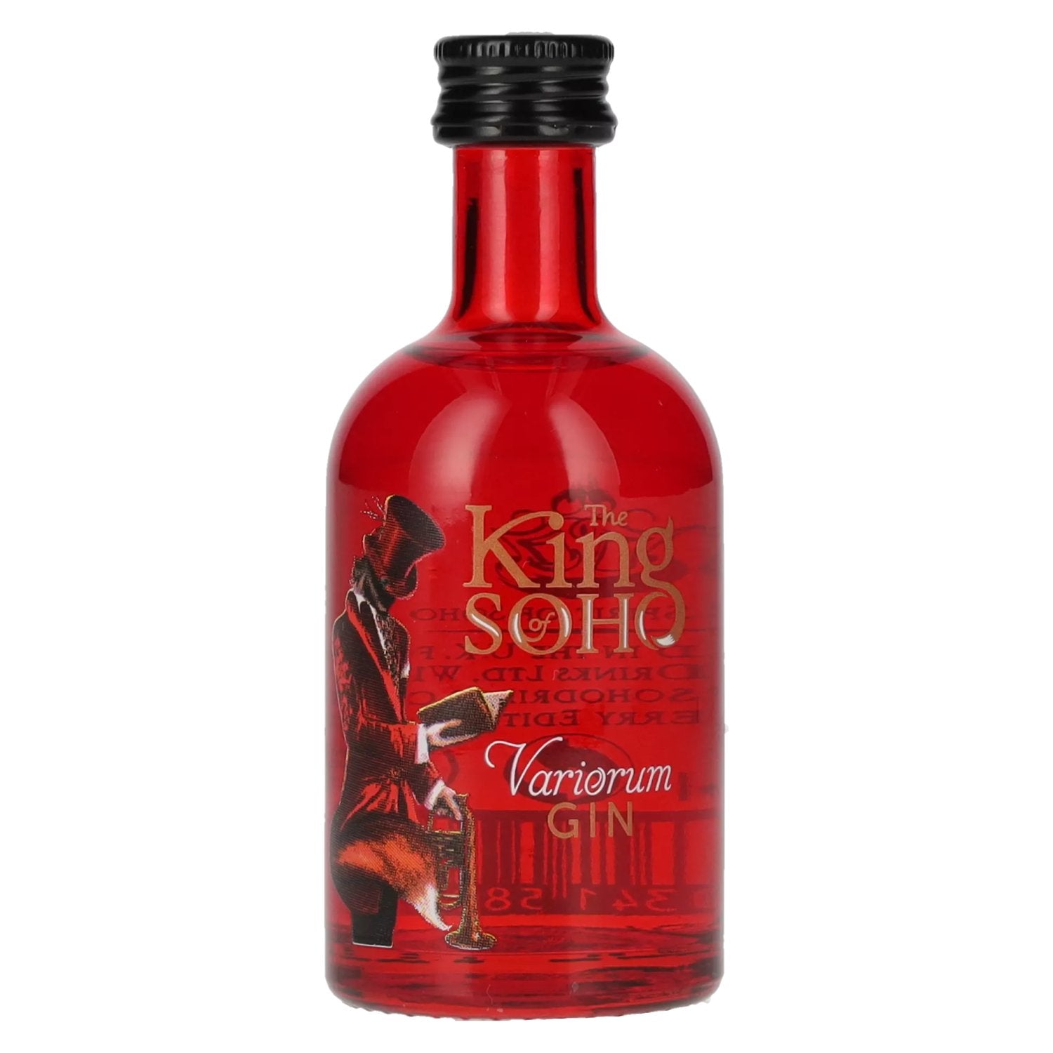 The King of Soho Variorum Gin Strawberry Edition 37.5% Vol. 0.05l