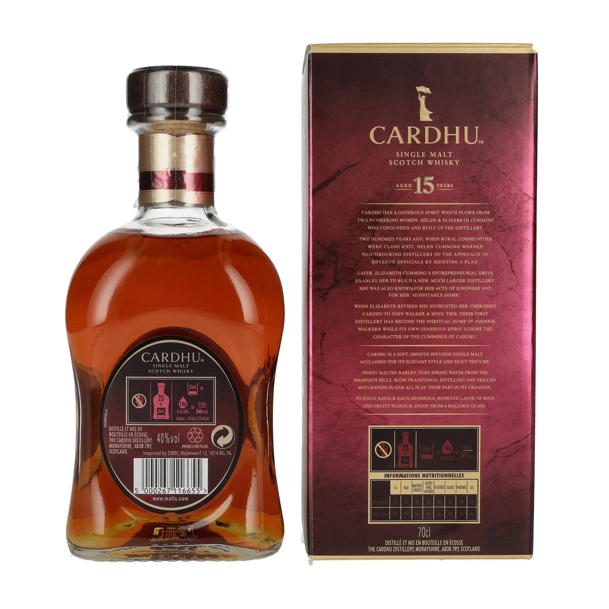 Cardhu 15 Years Old Single Malt Scotch Whisky 40% Vol. 0.7L in Gift Box