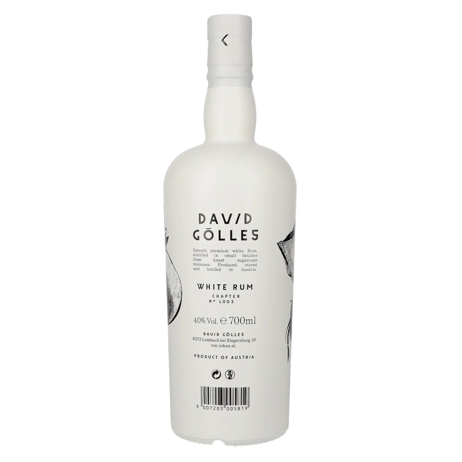 Ron Johan White Rum 40% Vol. 0.7l