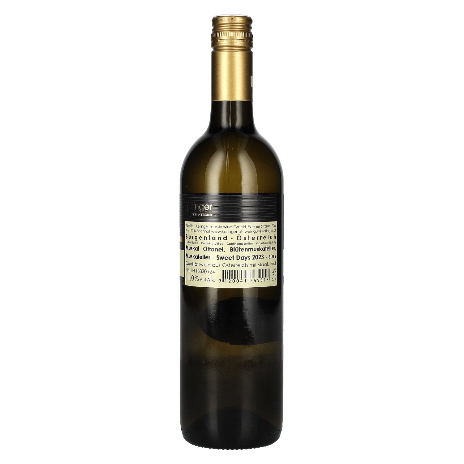 Keringer Origin of massiv wine sweet Muscat 2023 11% Vol. 0.75l