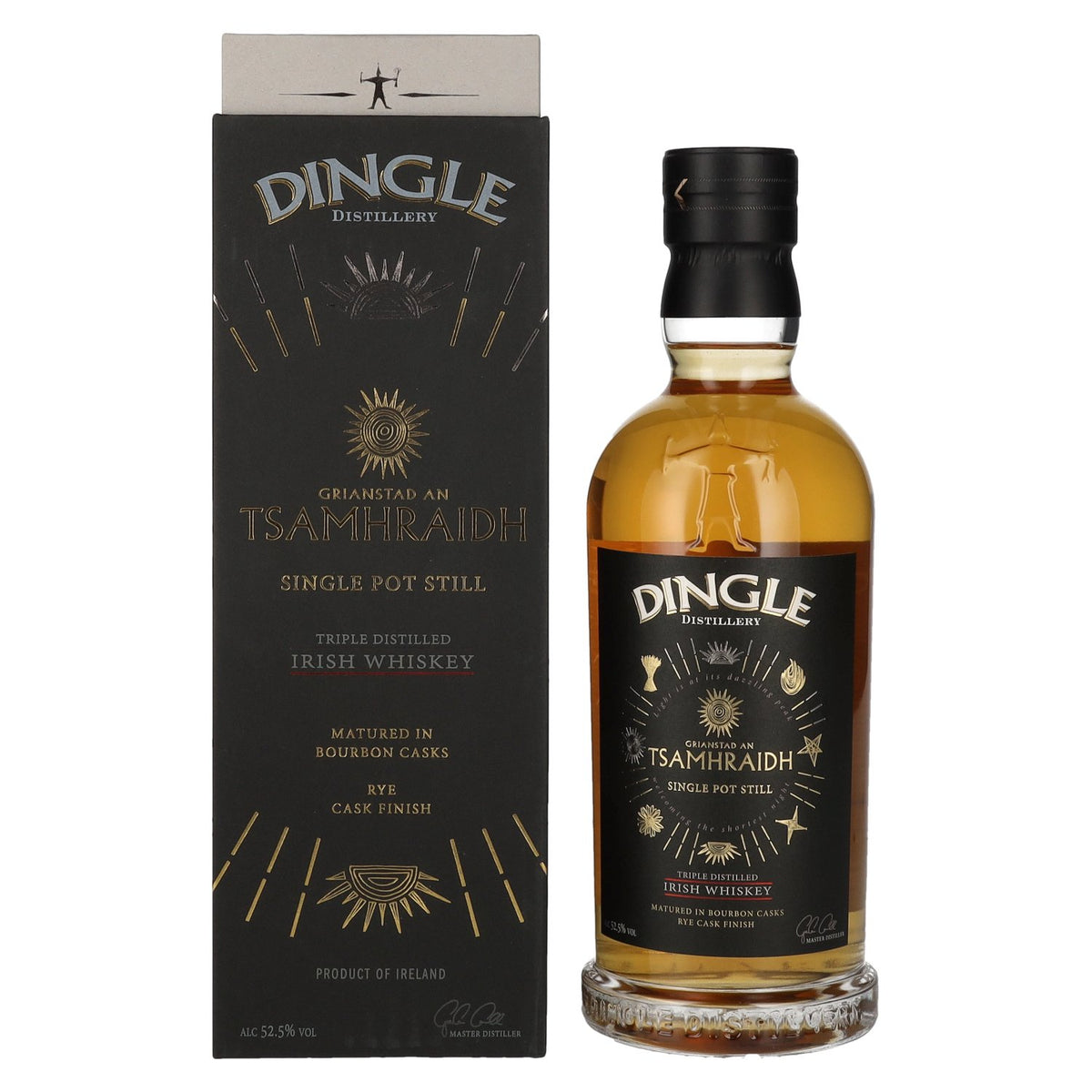 Dingle GRIANSTAD AN TSAMHRAIDH Single Pot Still Irish Whiskey Triple Distilled 52.5% Vol. 0.7l in Gift Box